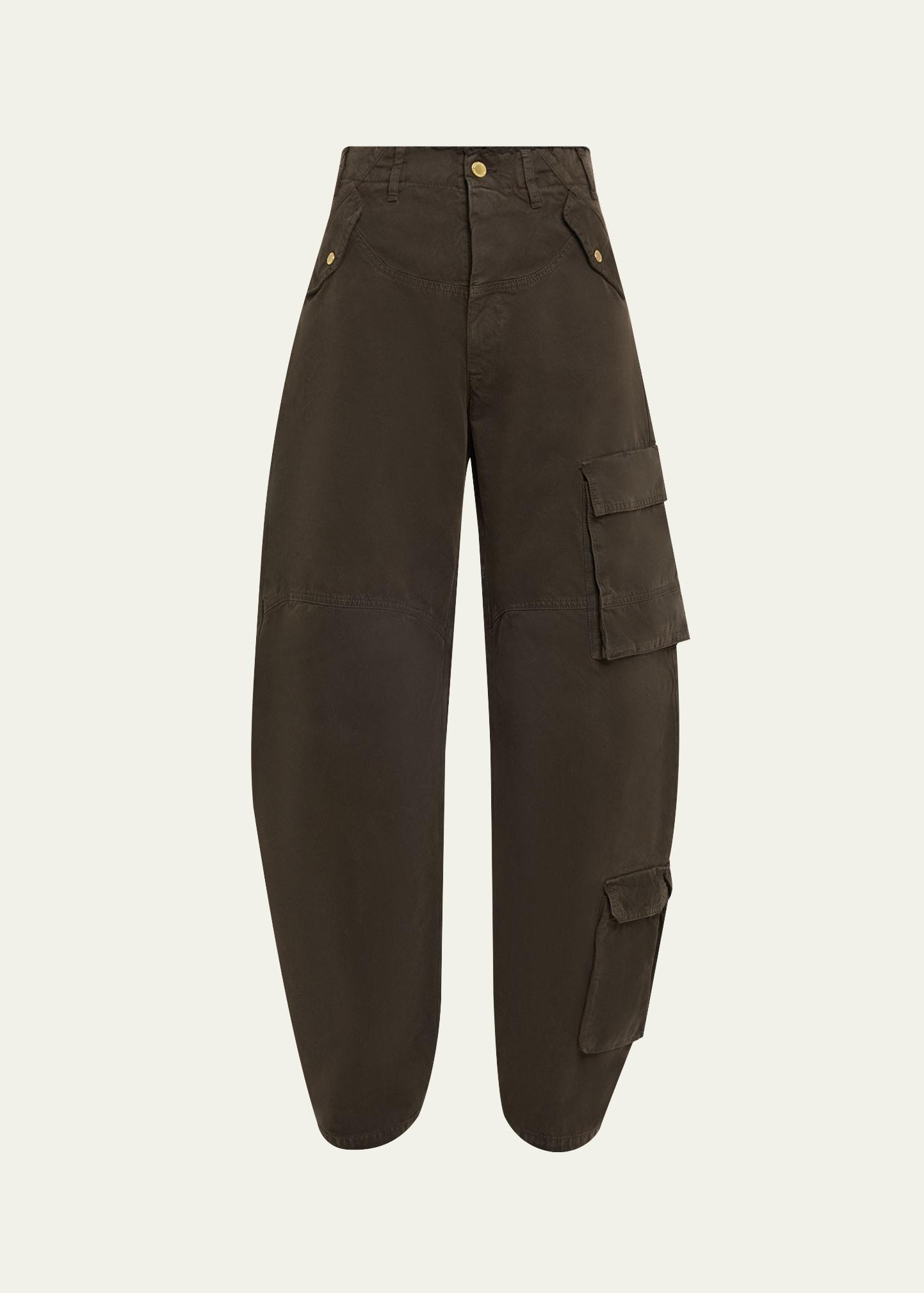 rosalind wide-leg baggy cargo jeans