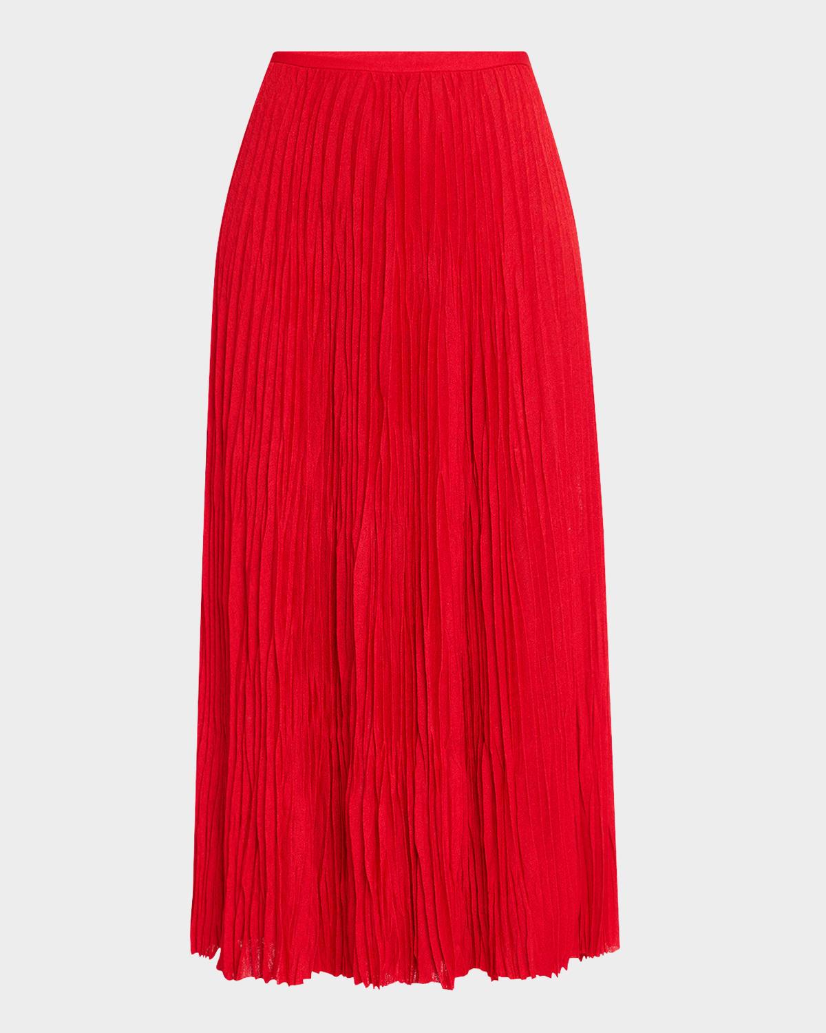 rosalyn pleated jersey skirt