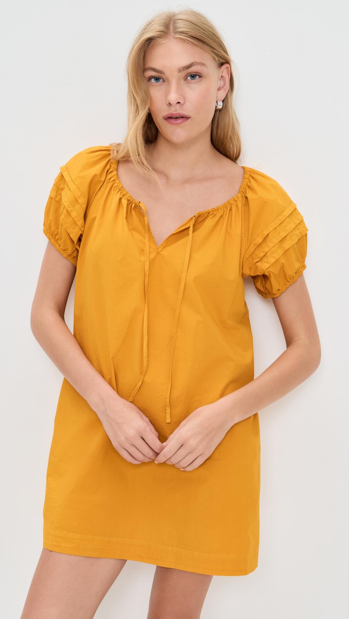 rose dress in cotton poplin