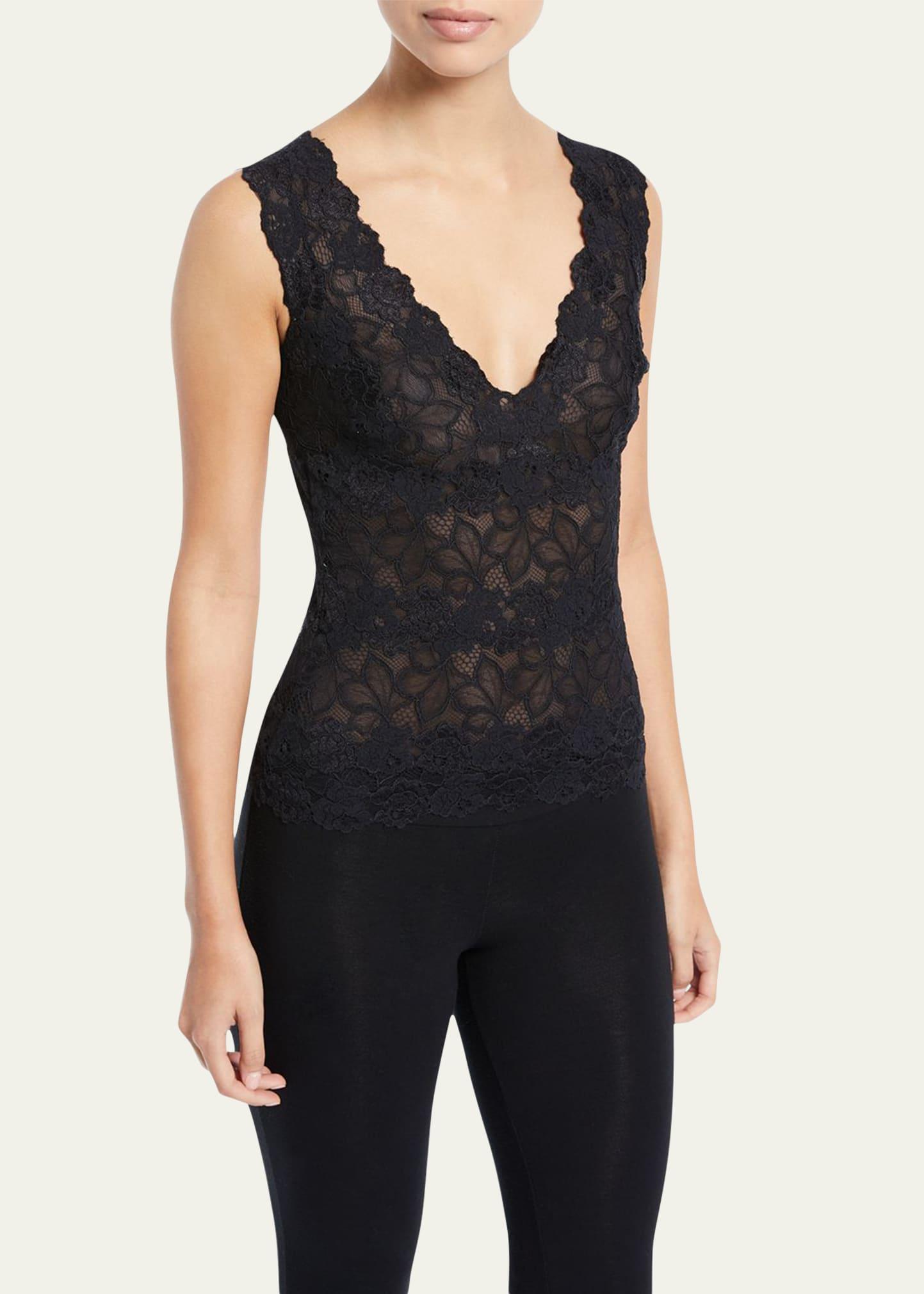 rose parfait lace tank top