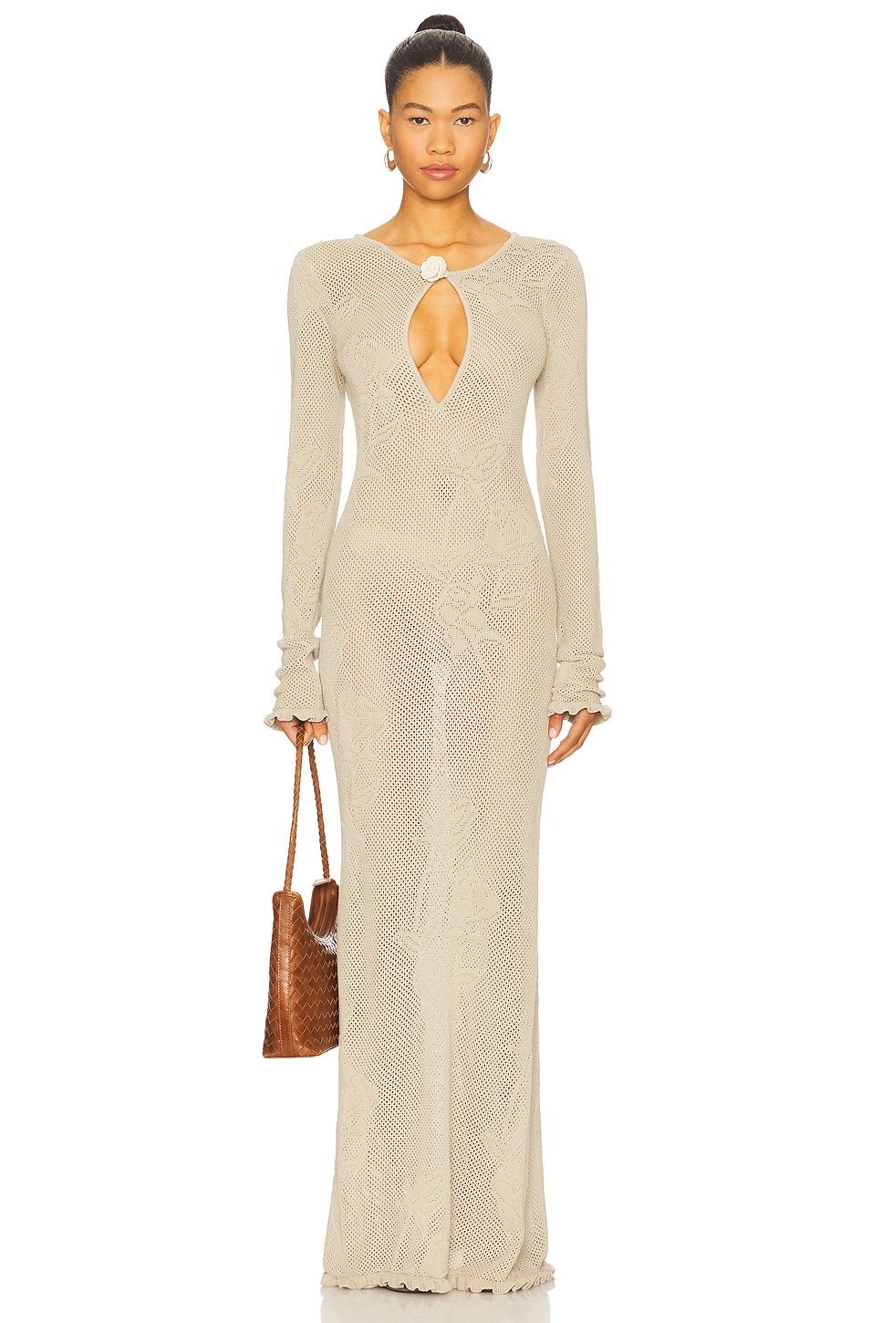 rose pointelle dress