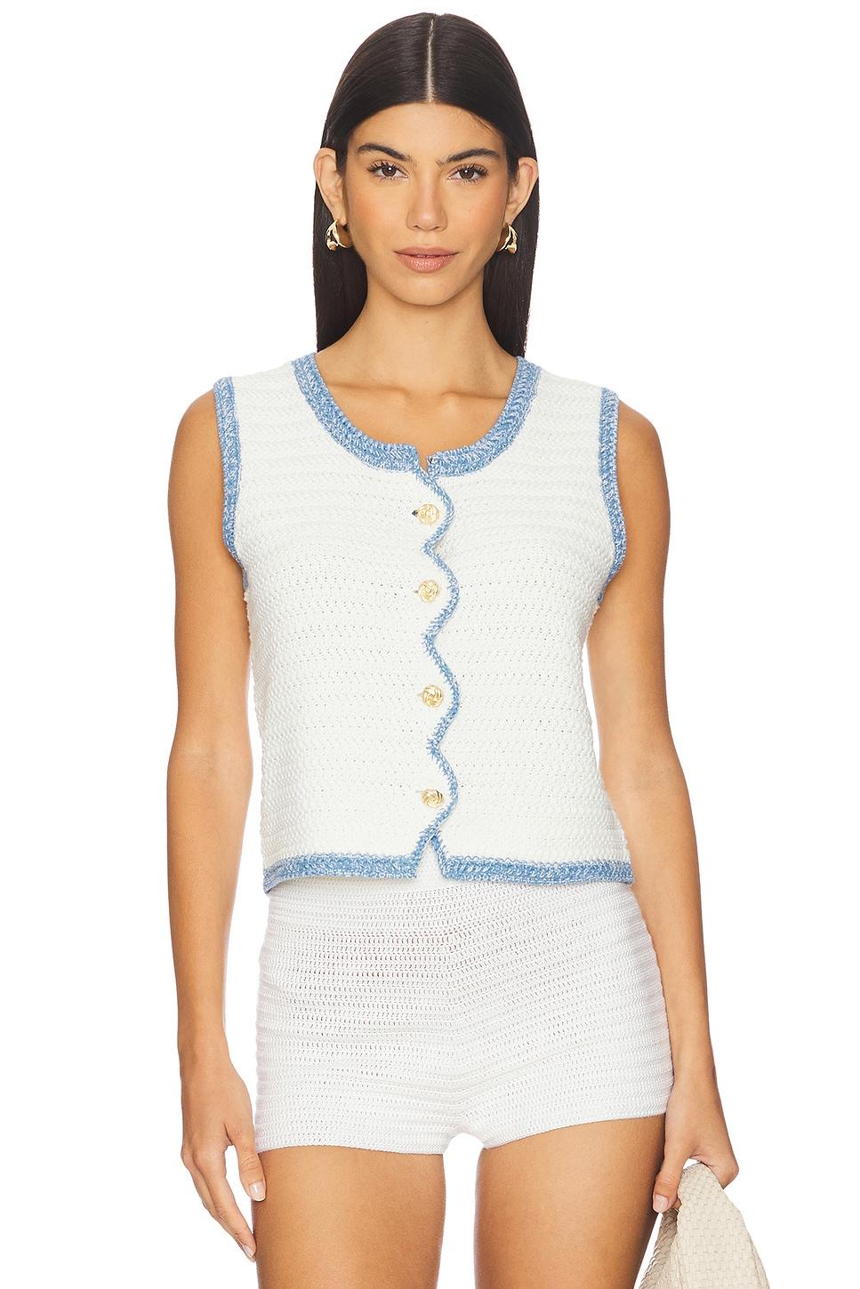 rose scallop edge tank