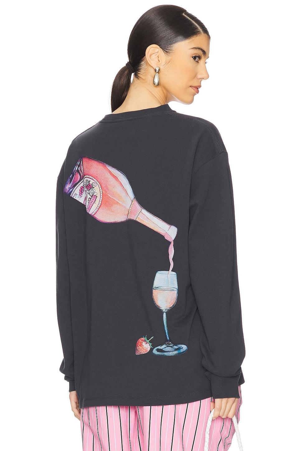 rose wine long sleeve tee
