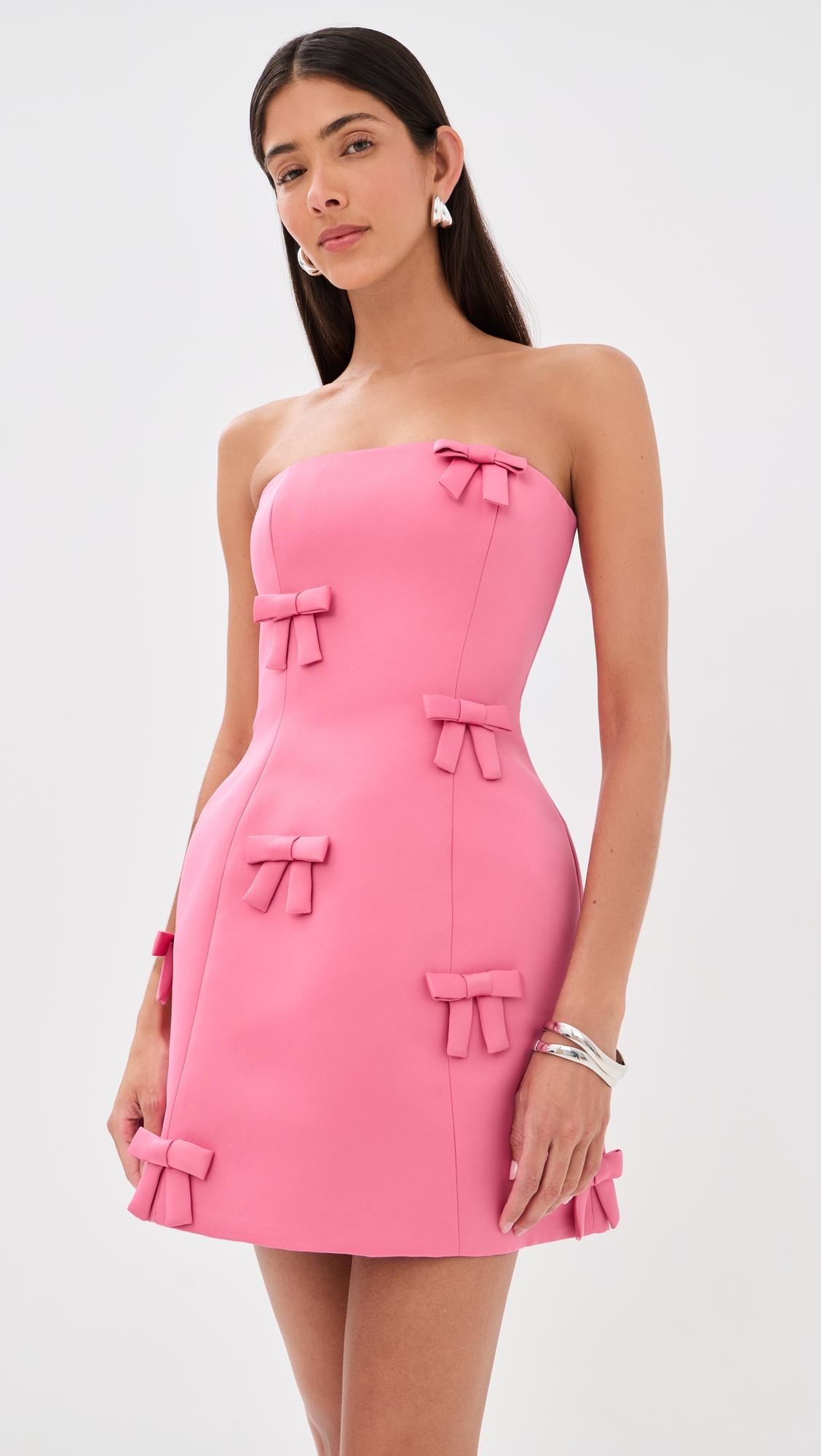 roselle bow mini dress