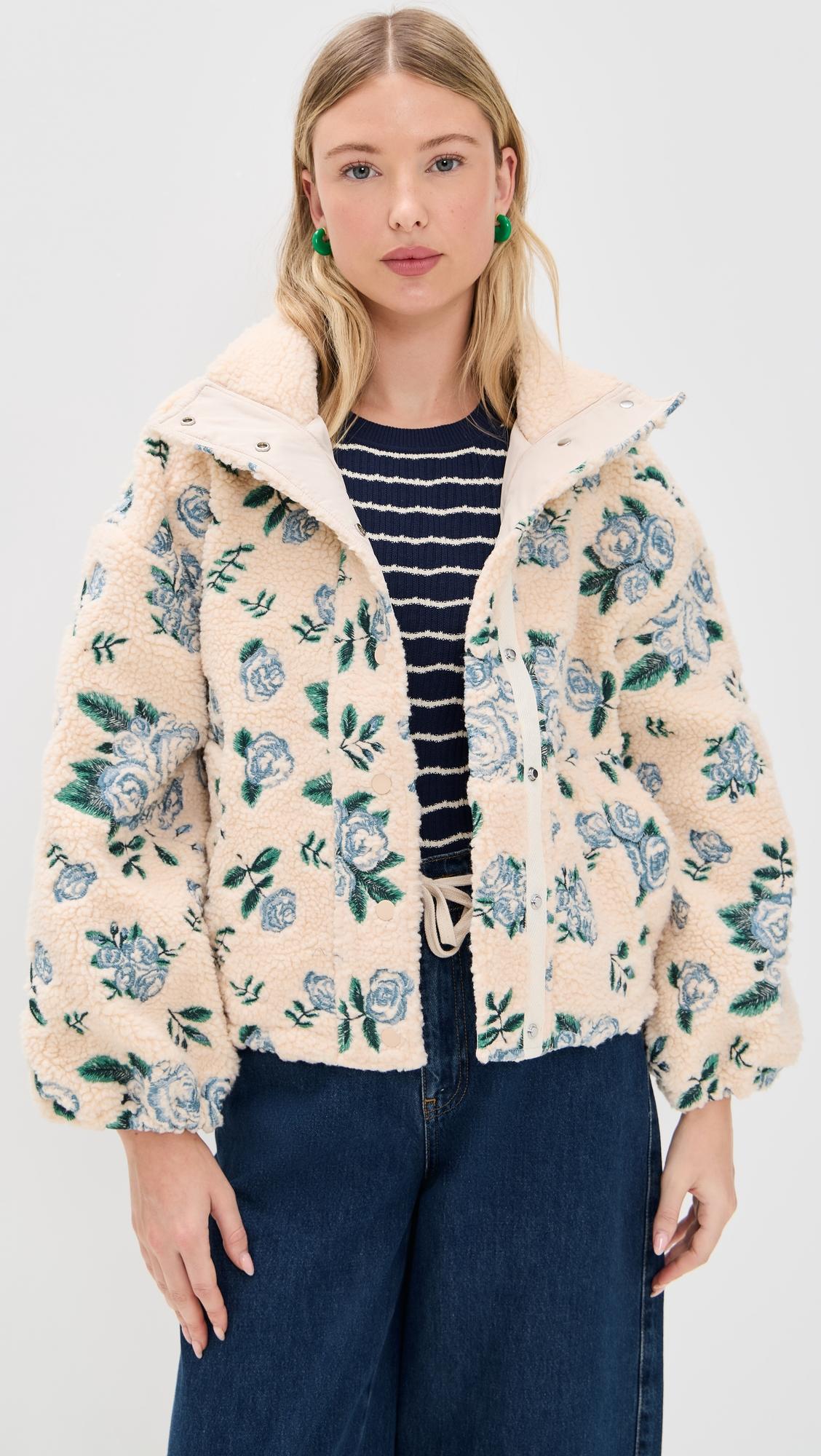 roses sherpa jacket