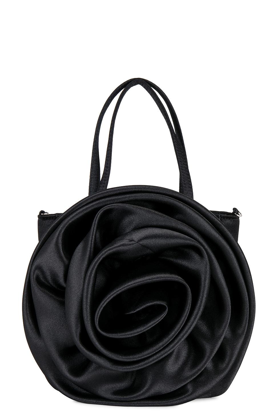 rosette satin bag