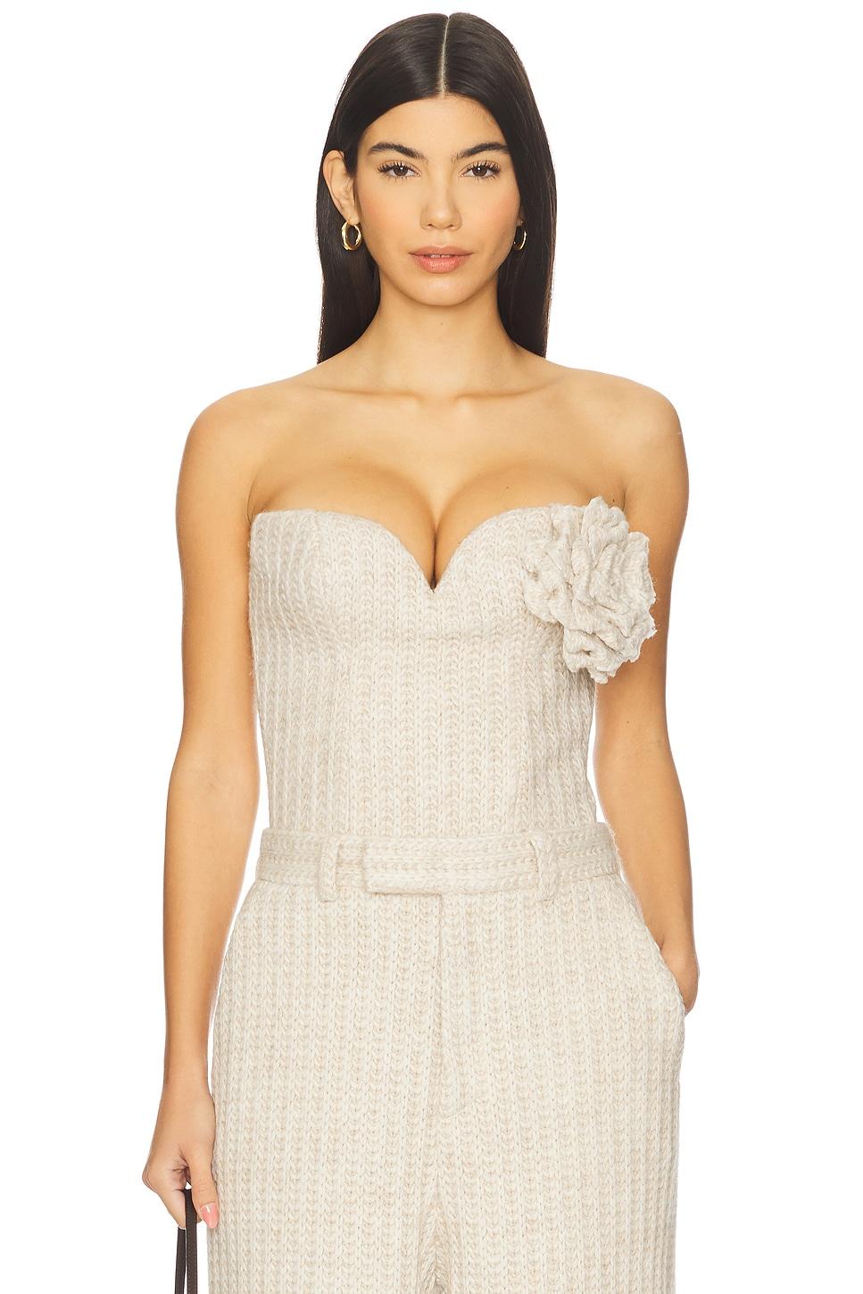 rosette strapless top