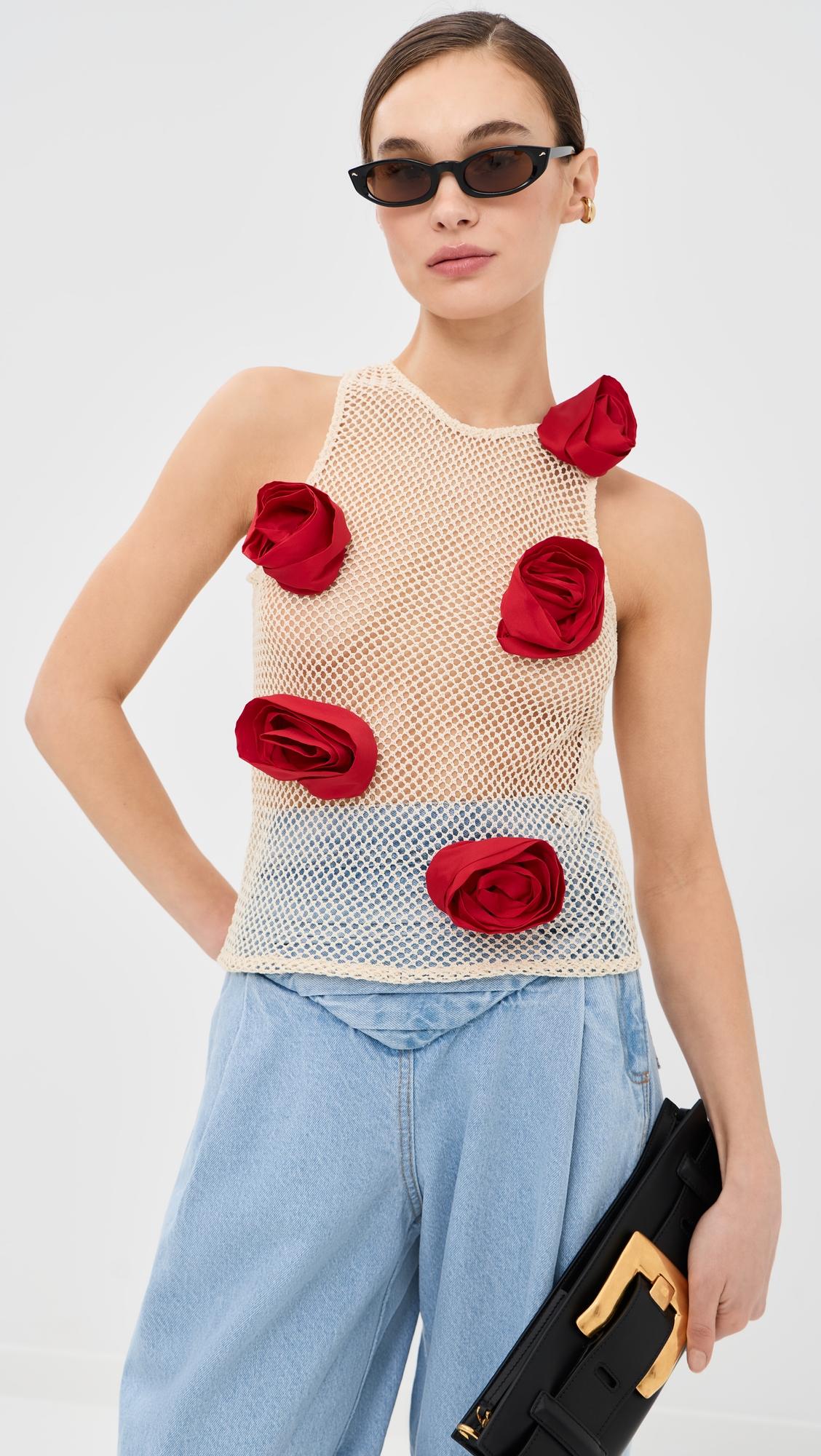 rosita mesh tank top