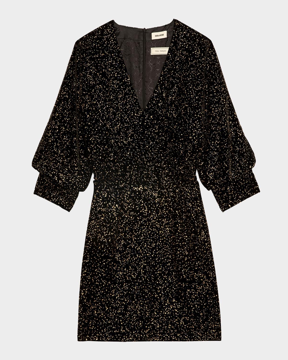 rosli glitter dots mini dress