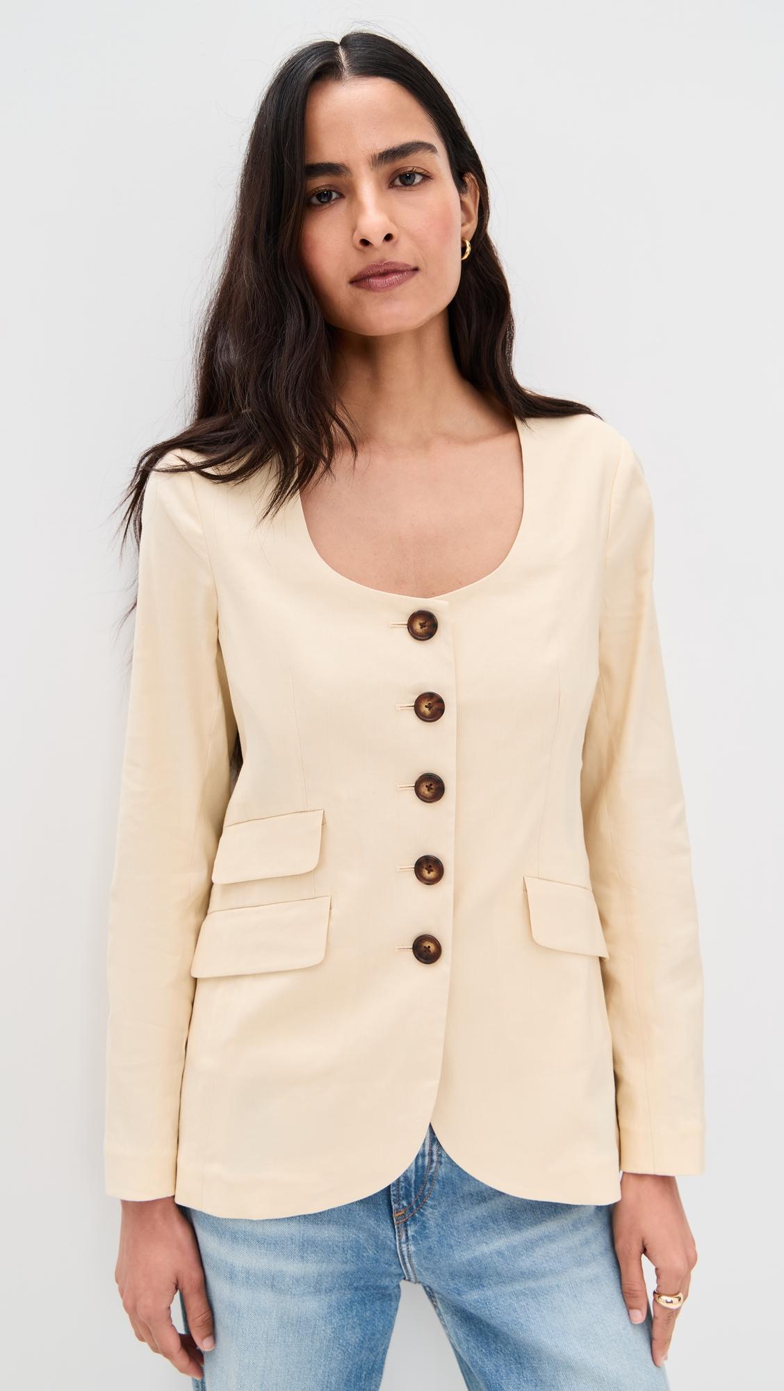 roslyn linen blazer