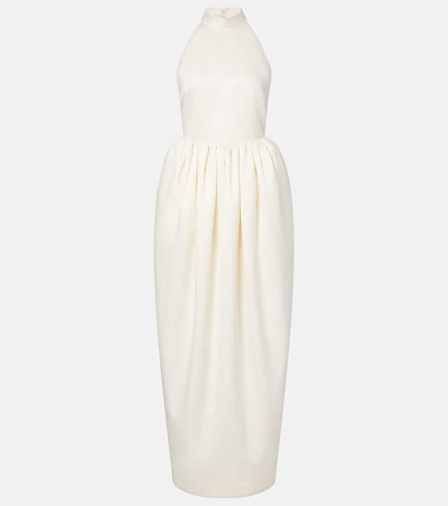 rotate bridal halterneck satin gown