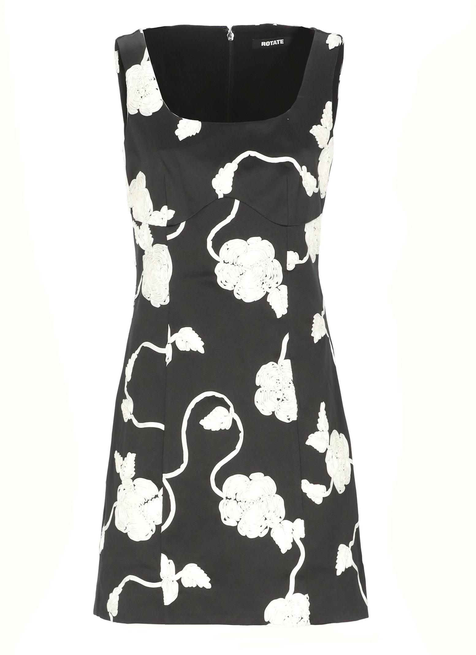 rotate by birger christensen 3d flowes dress