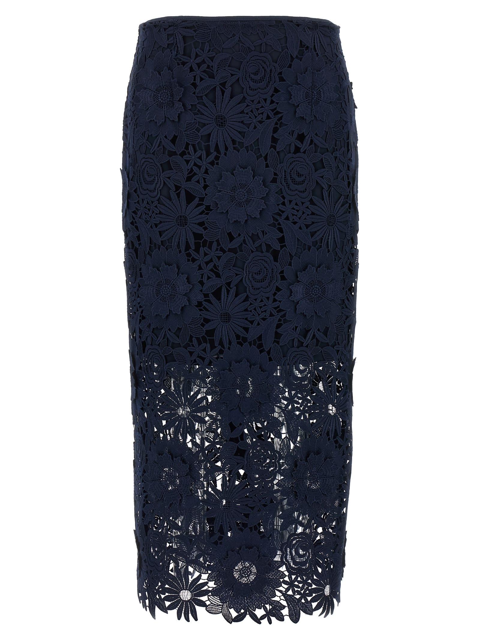 rotate by birger christensen 3d lace skirt