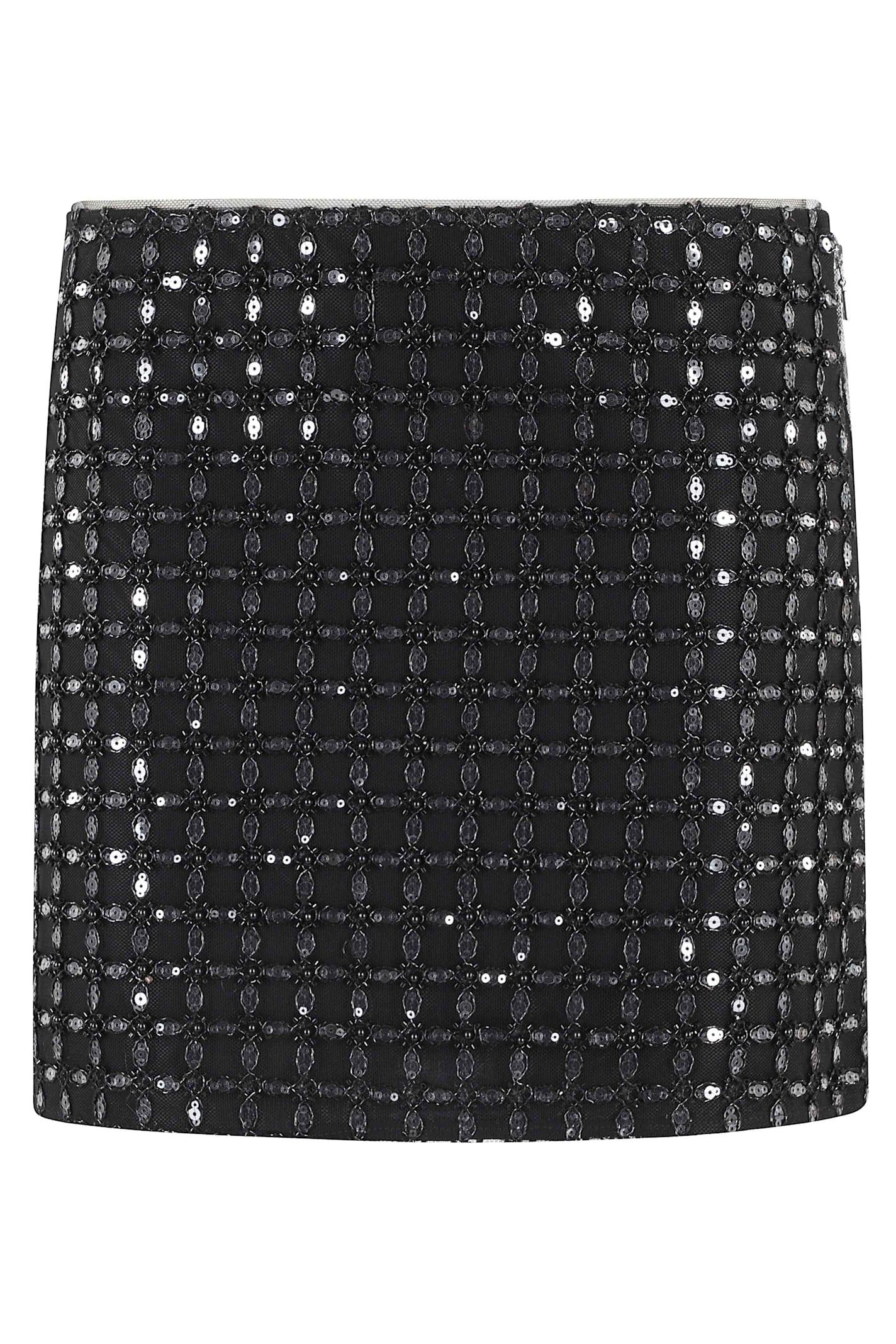rotate by birger christensen beaded mini skirt