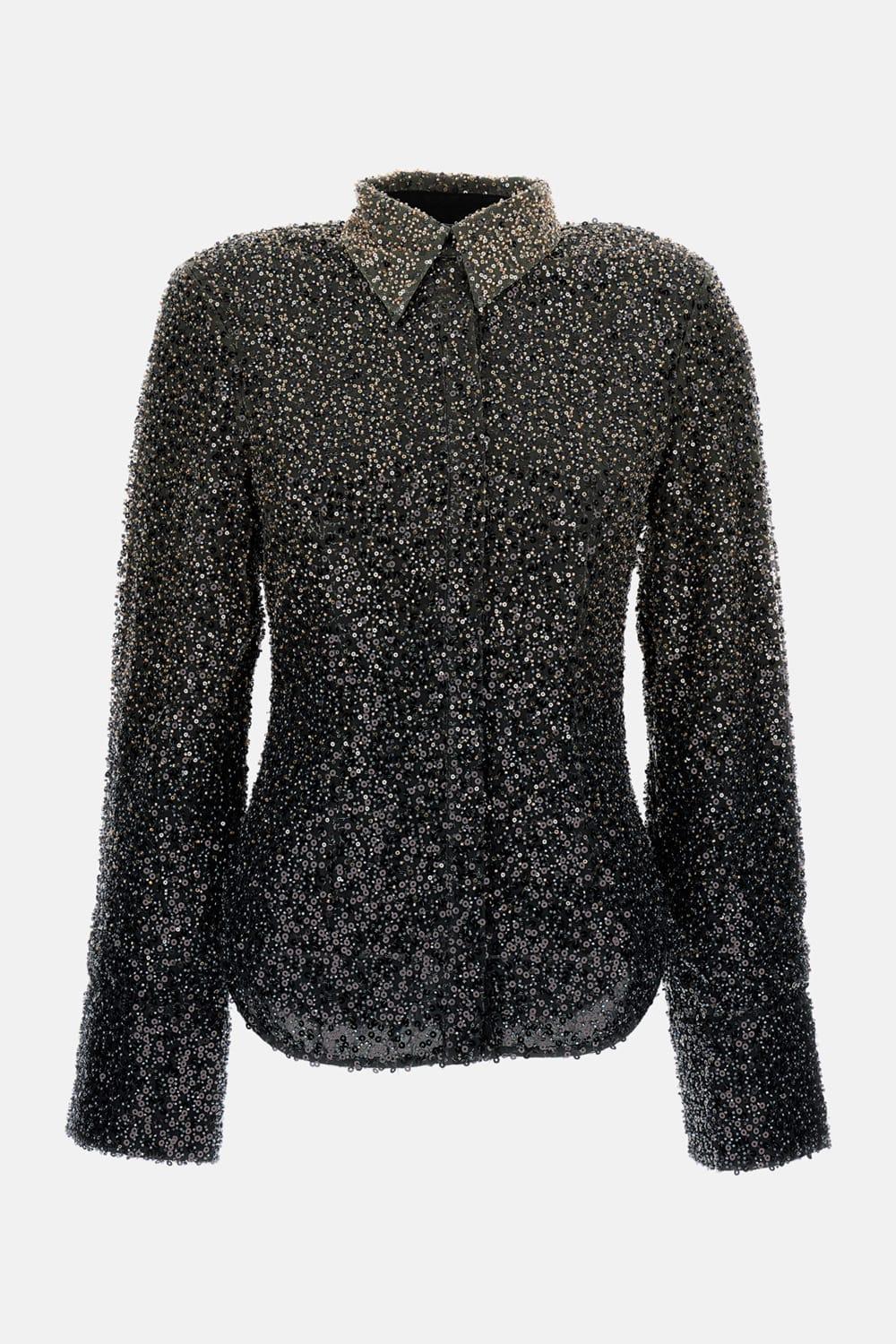 rotate by birger christensen beaded shirt