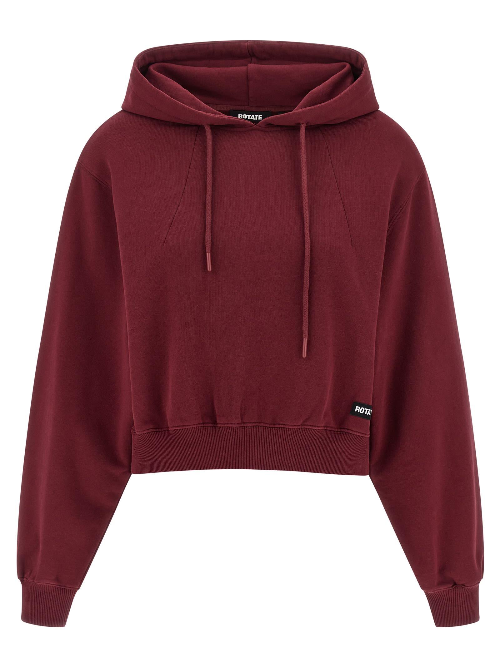 rotate by birger christensen burgundy cotton sweatshirt