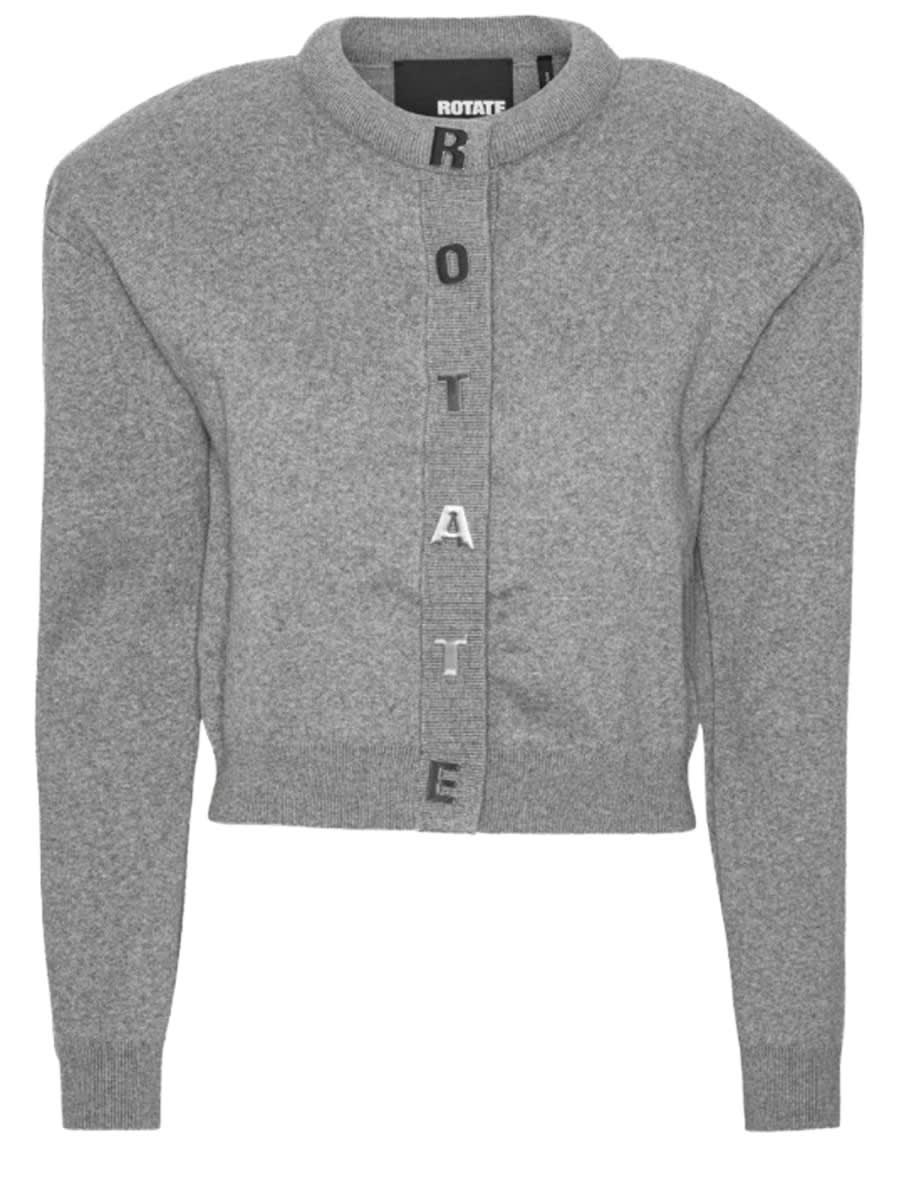 rotate by birger christensen cardigan with letters