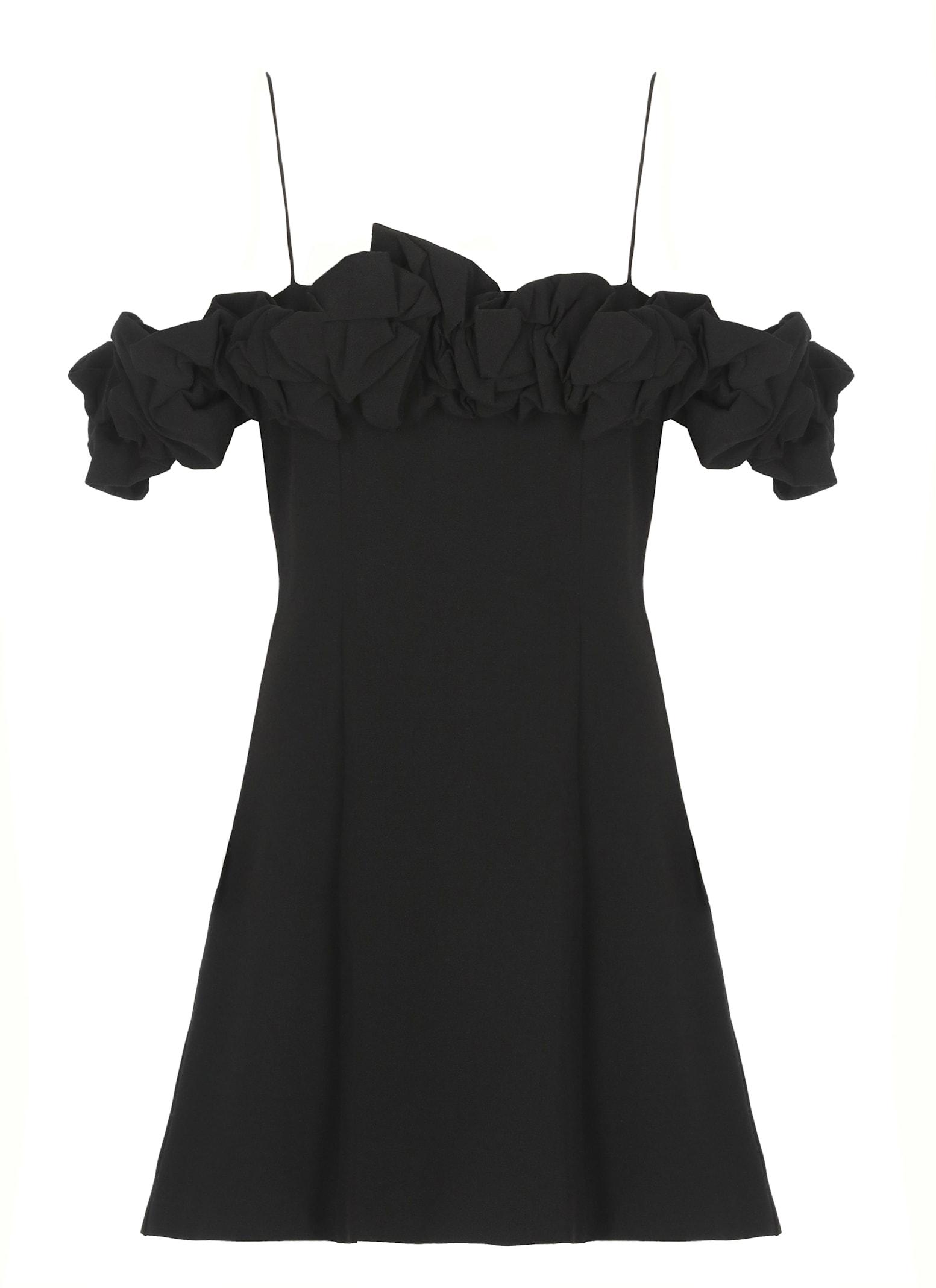 rotate by birger christensen crepe a-line dress