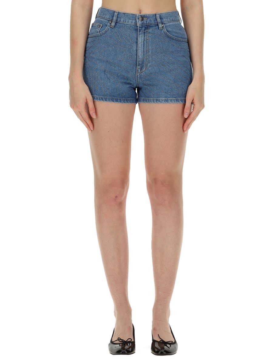 rotate by birger christensen denim shorts