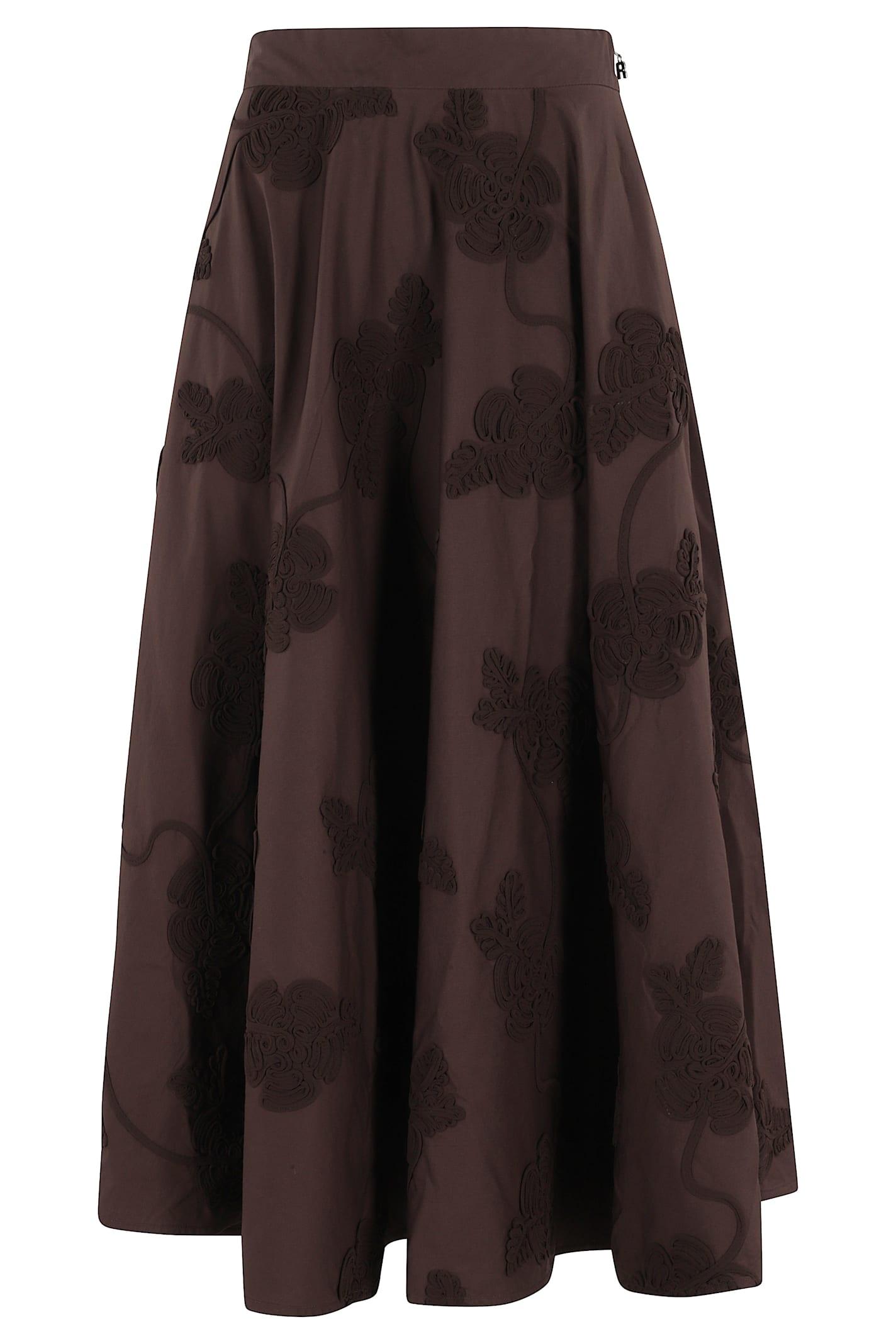 rotate by birger christensen flower maxi skirt
