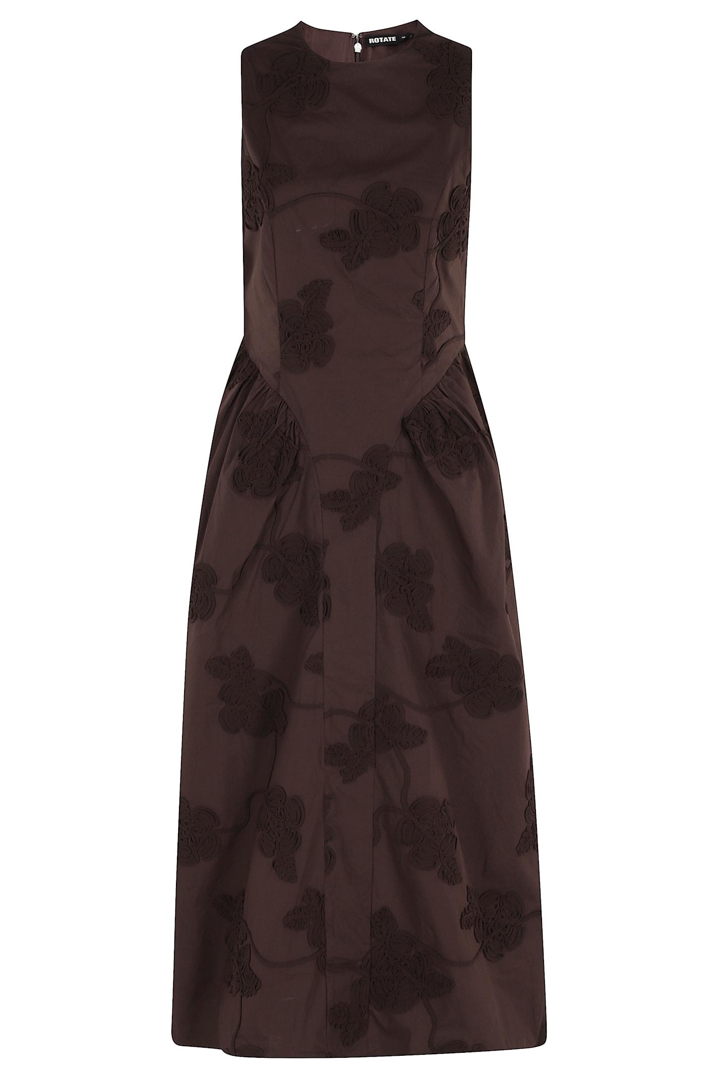 rotate by birger christensen flower midi dress