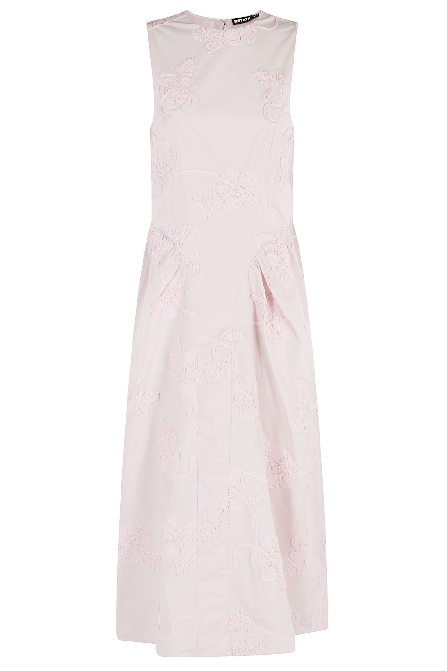 rotate by birger christensen flower midi dress