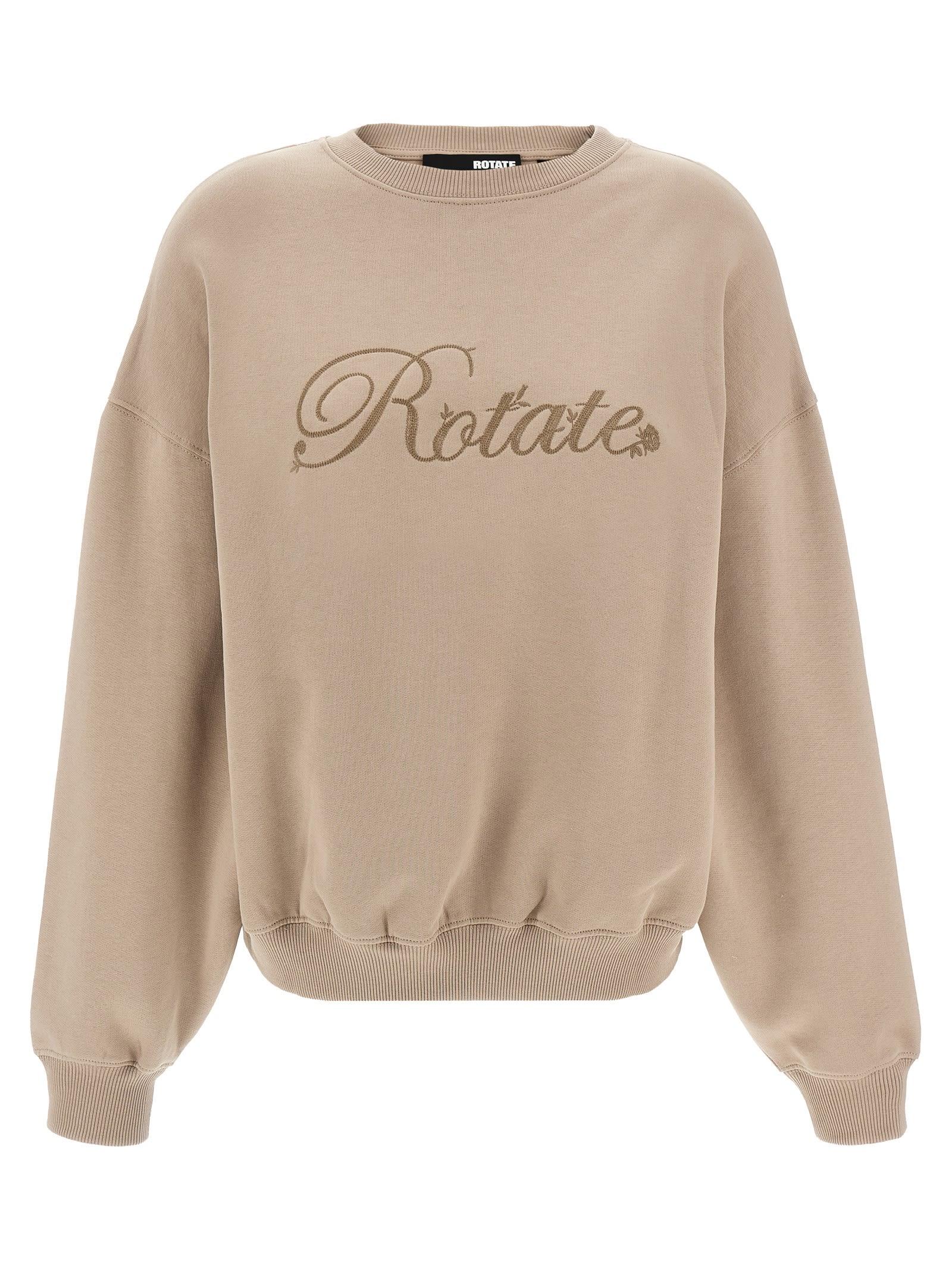 rotate by birger christensen heavy sweat crewneck sweatshirt