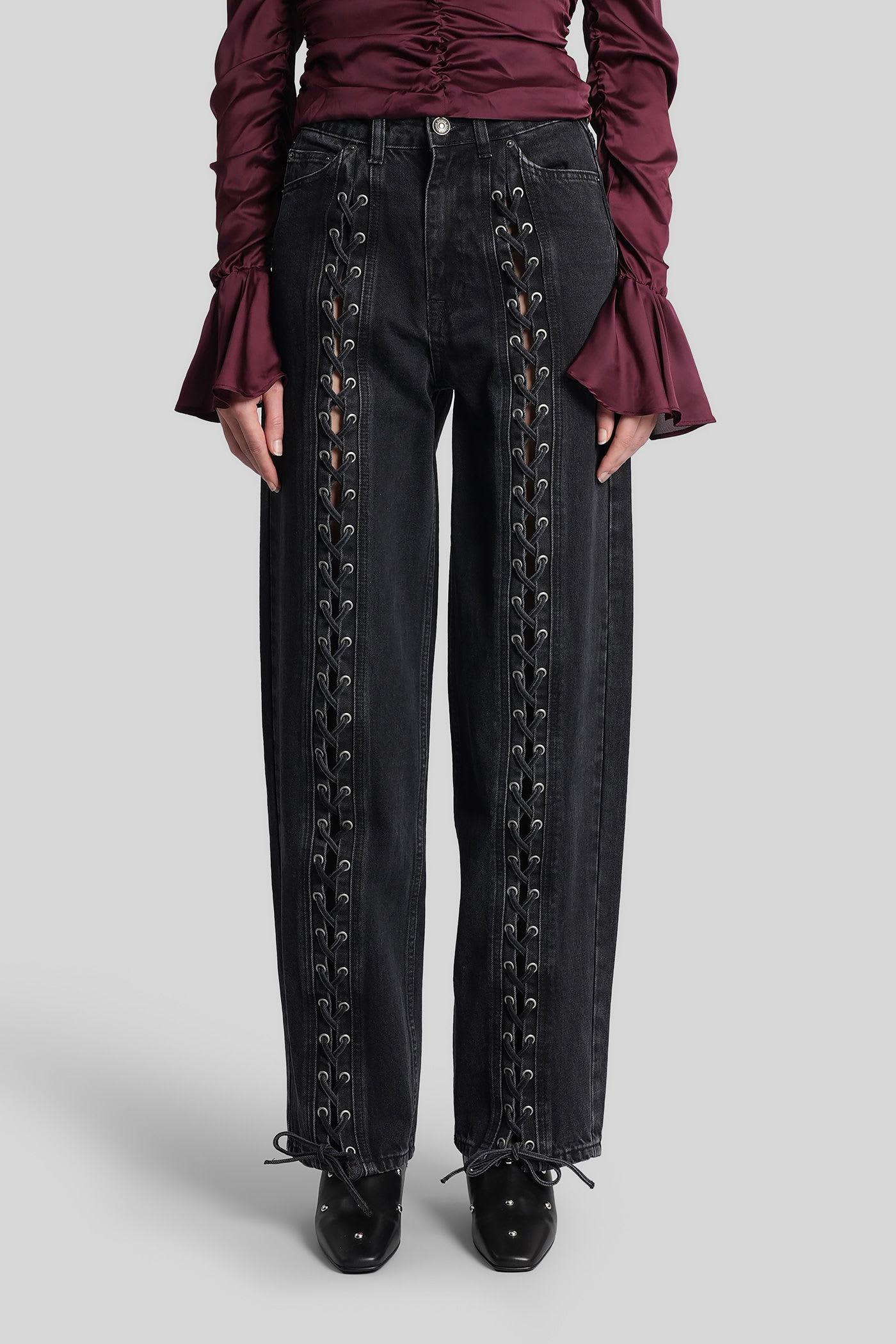 rotate by birger christensen jeans in black denim