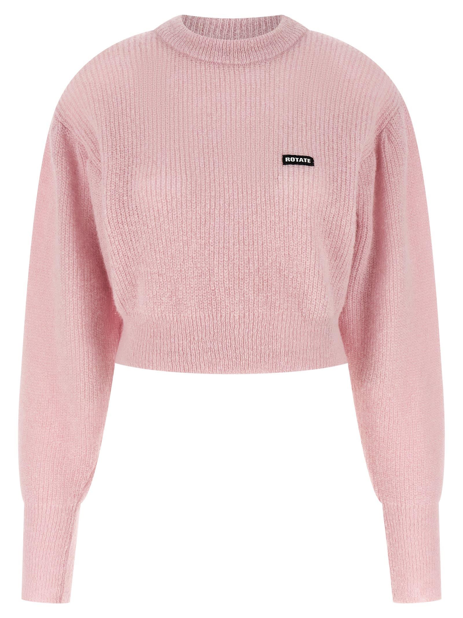 rotate by birger christensen knit puff sweater