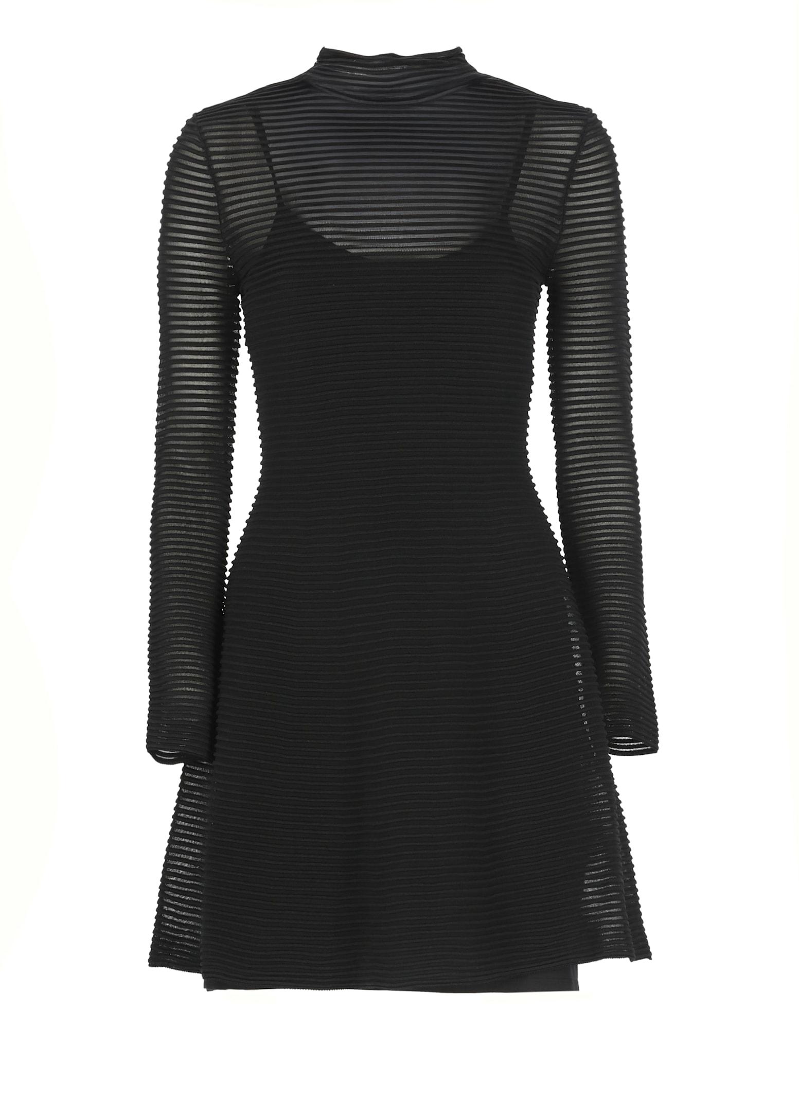 rotate by birger christensen knitted flared dress