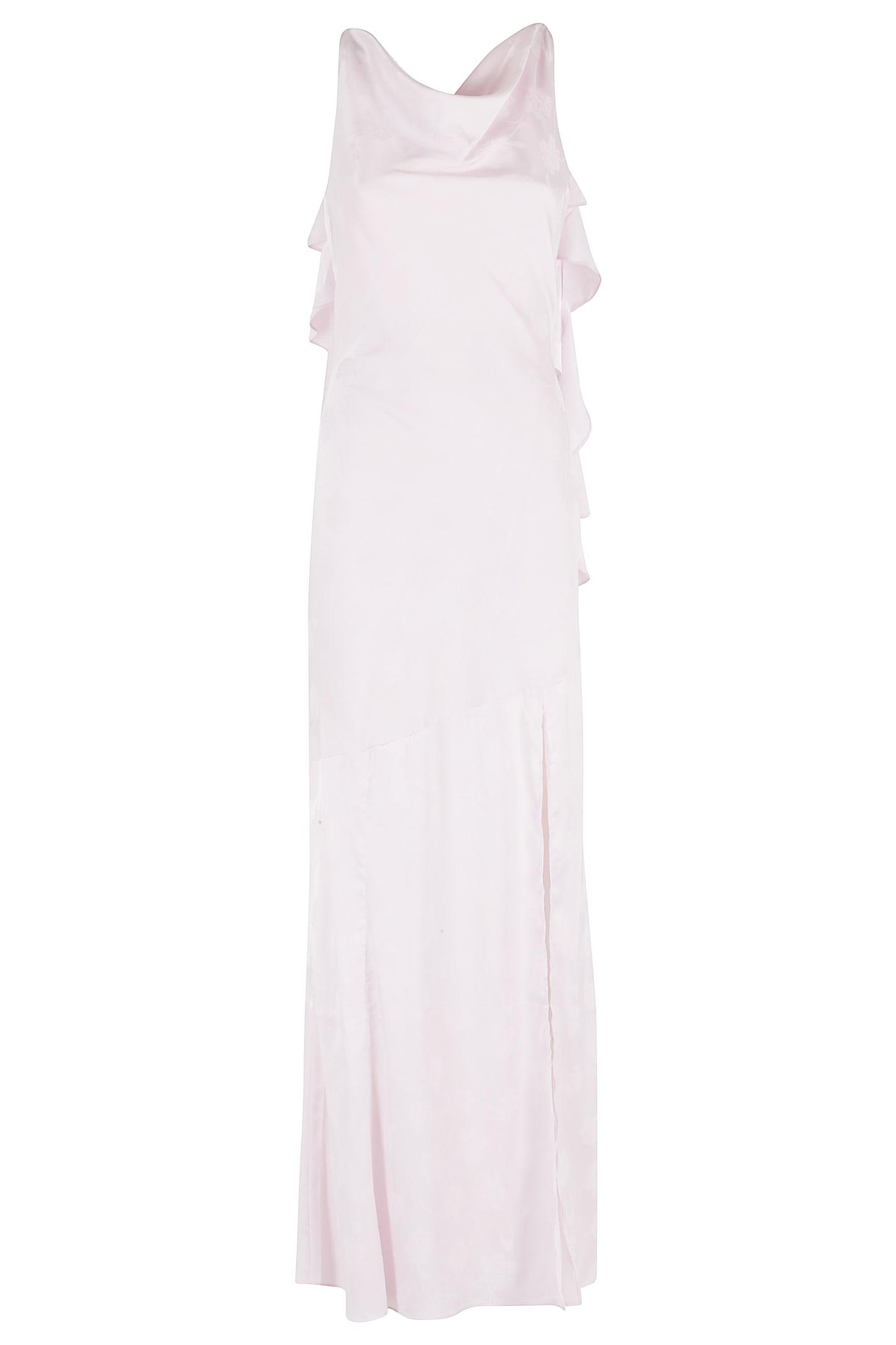 rotate by birger christensen maxi waterfall dress