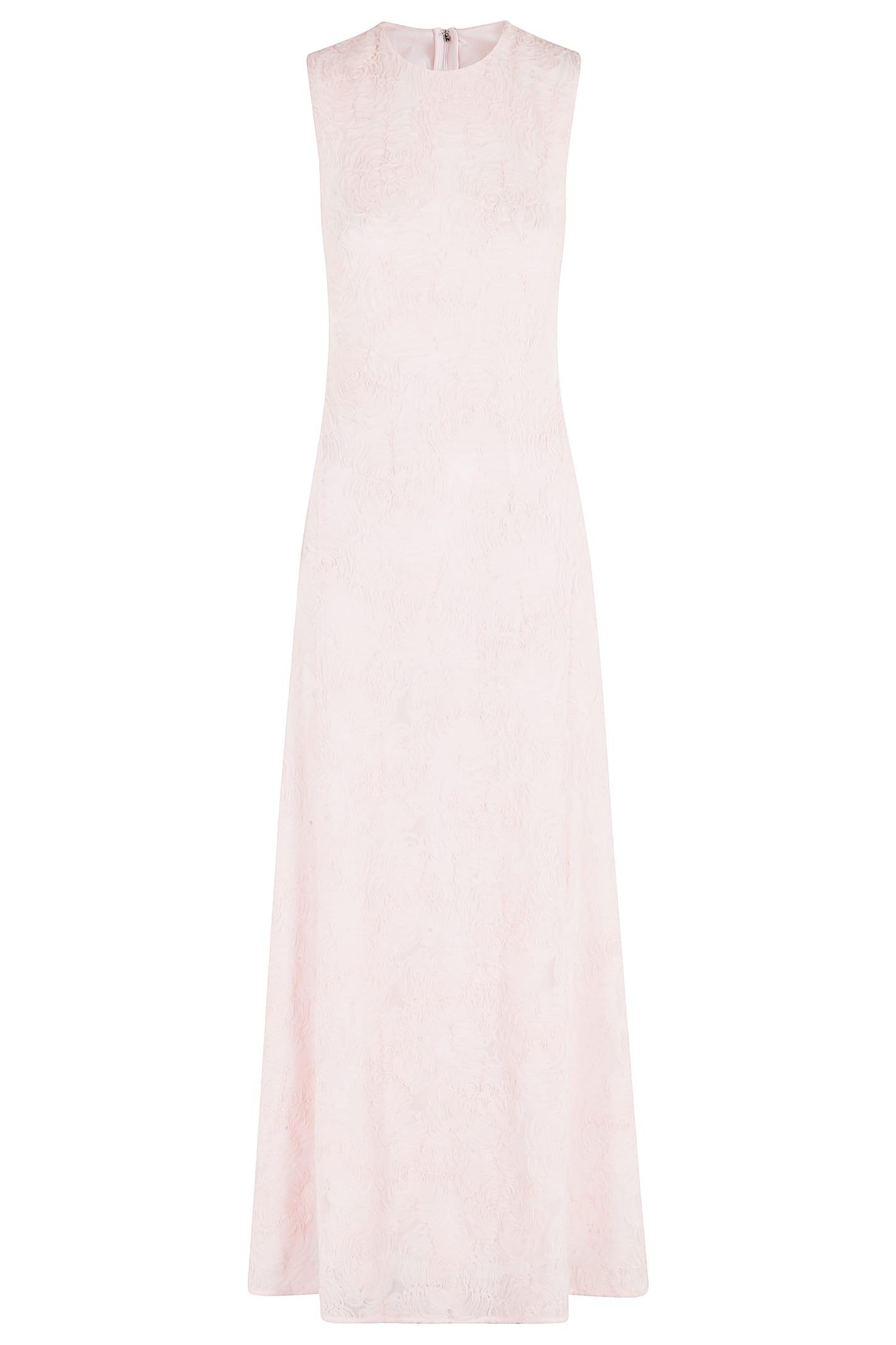 rotate by birger christensen mesh maxi dress