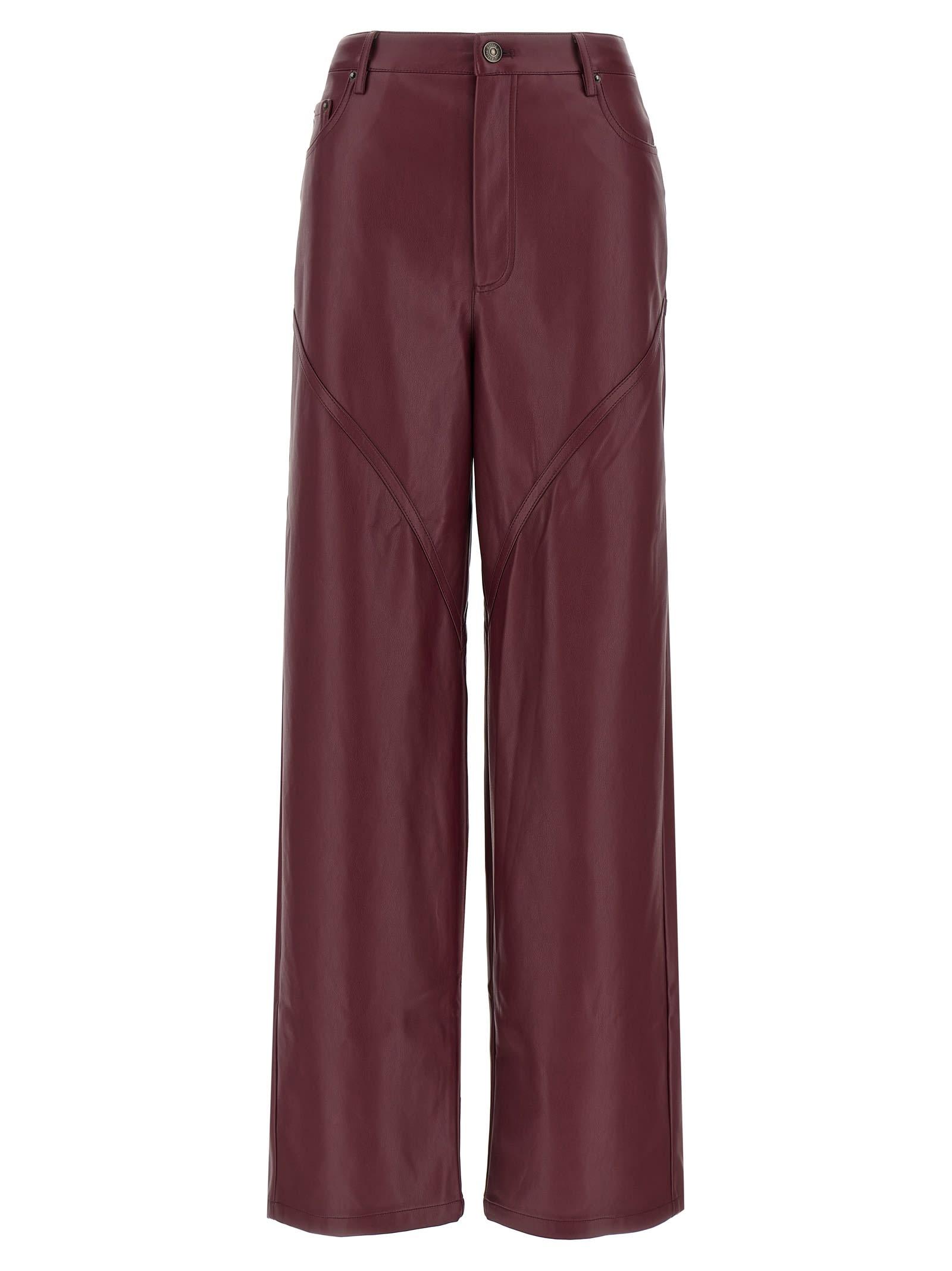 rotate by birger christensen mid waisted piping pants