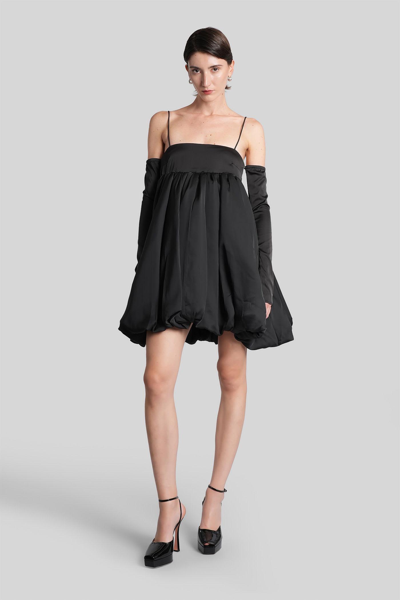 rotate by birger christensen mini dress in black polyester