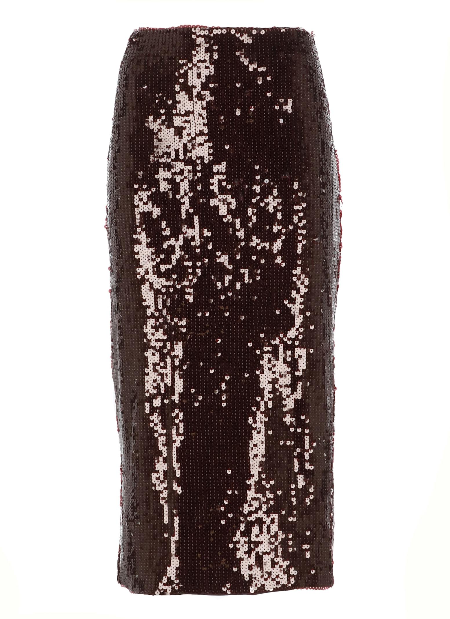 rotate by birger christensen paillettes skirt