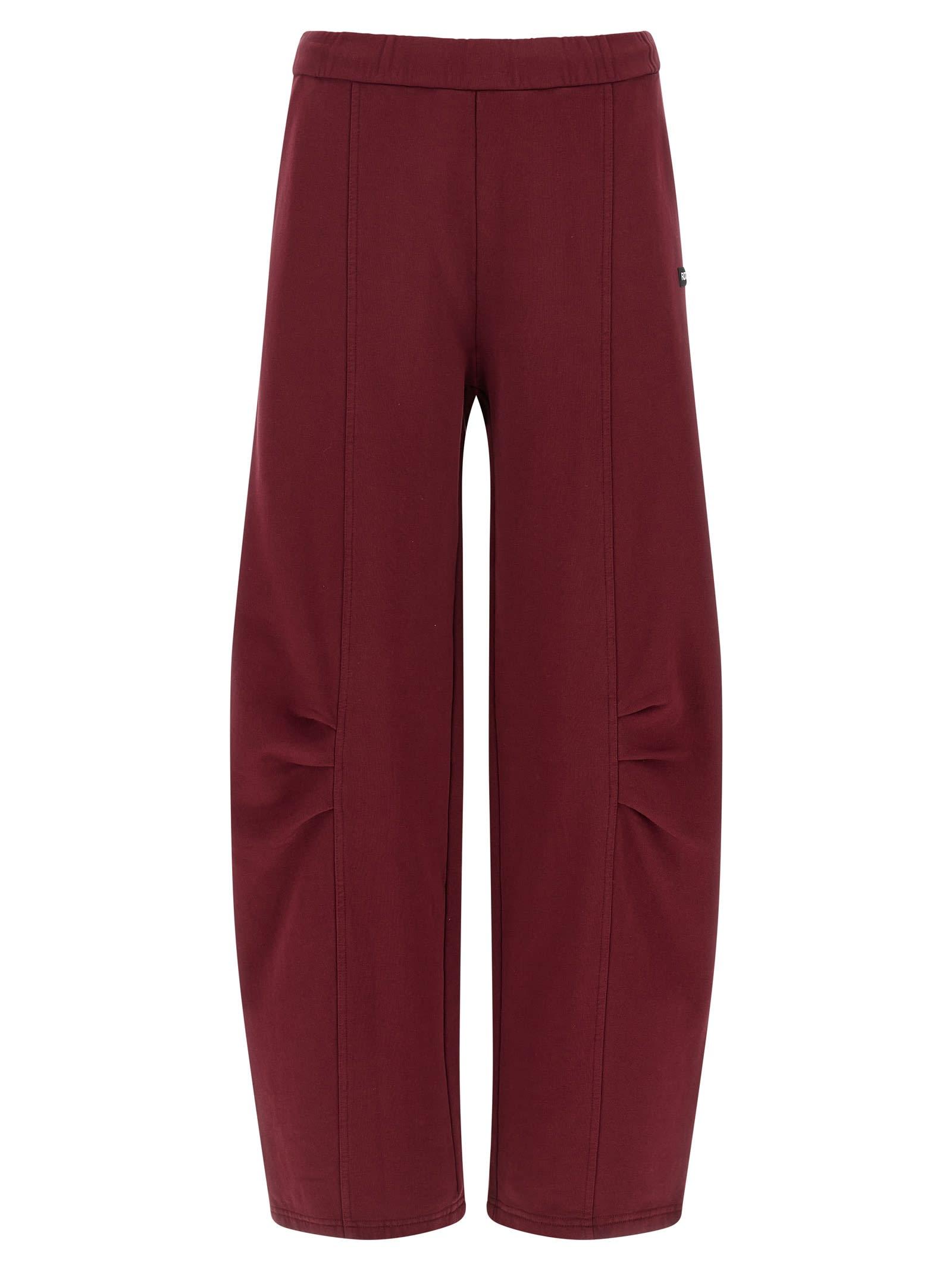 rotate by birger christensen pantalo in burgundy cotton