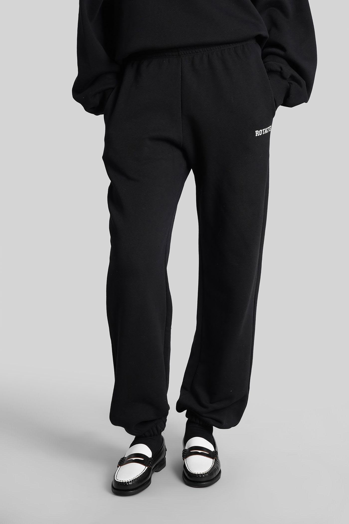 rotate by birger christensen pants in black cotton