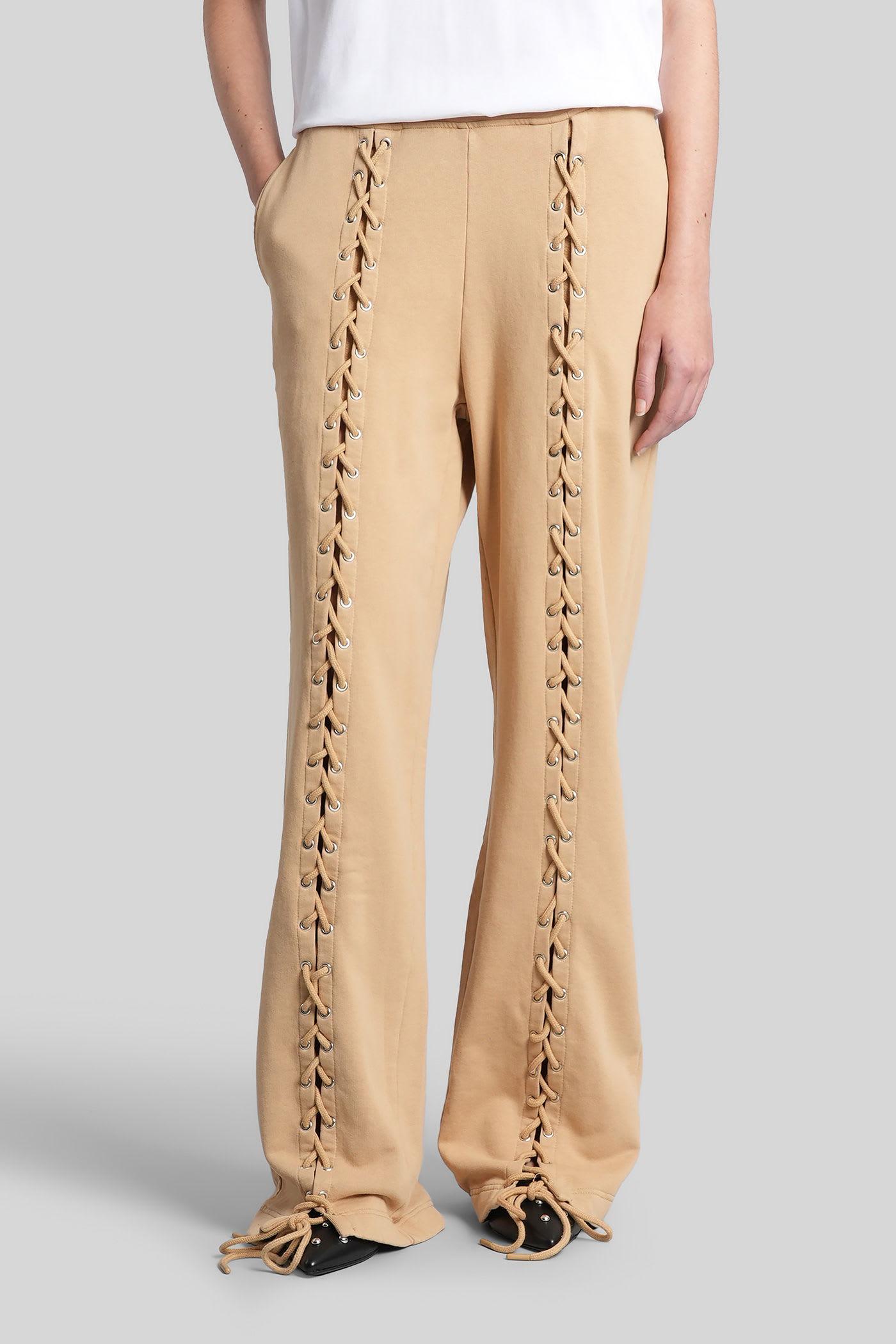 rotate by birger christensen pants in camel cotton