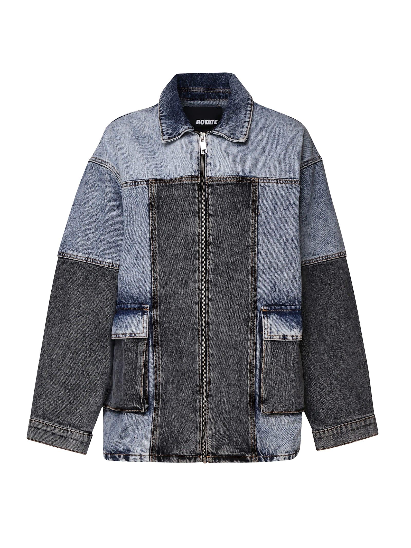 rotate by birger christensen patchwork oversized jacket