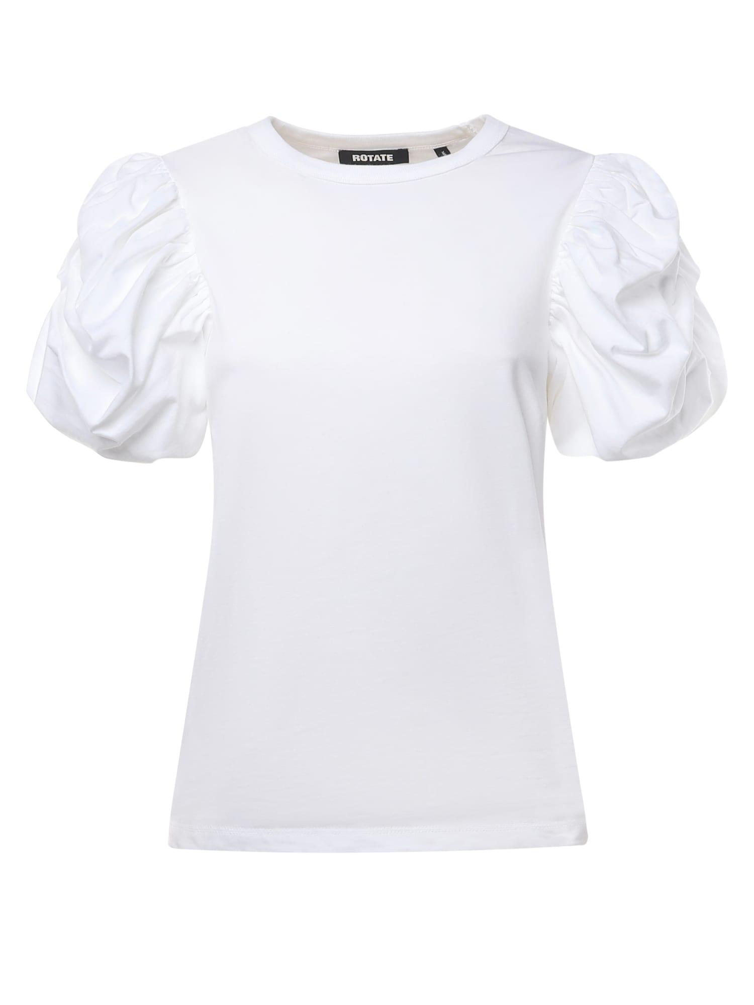 rotate by birger christensen puff-sleeve t-shirt