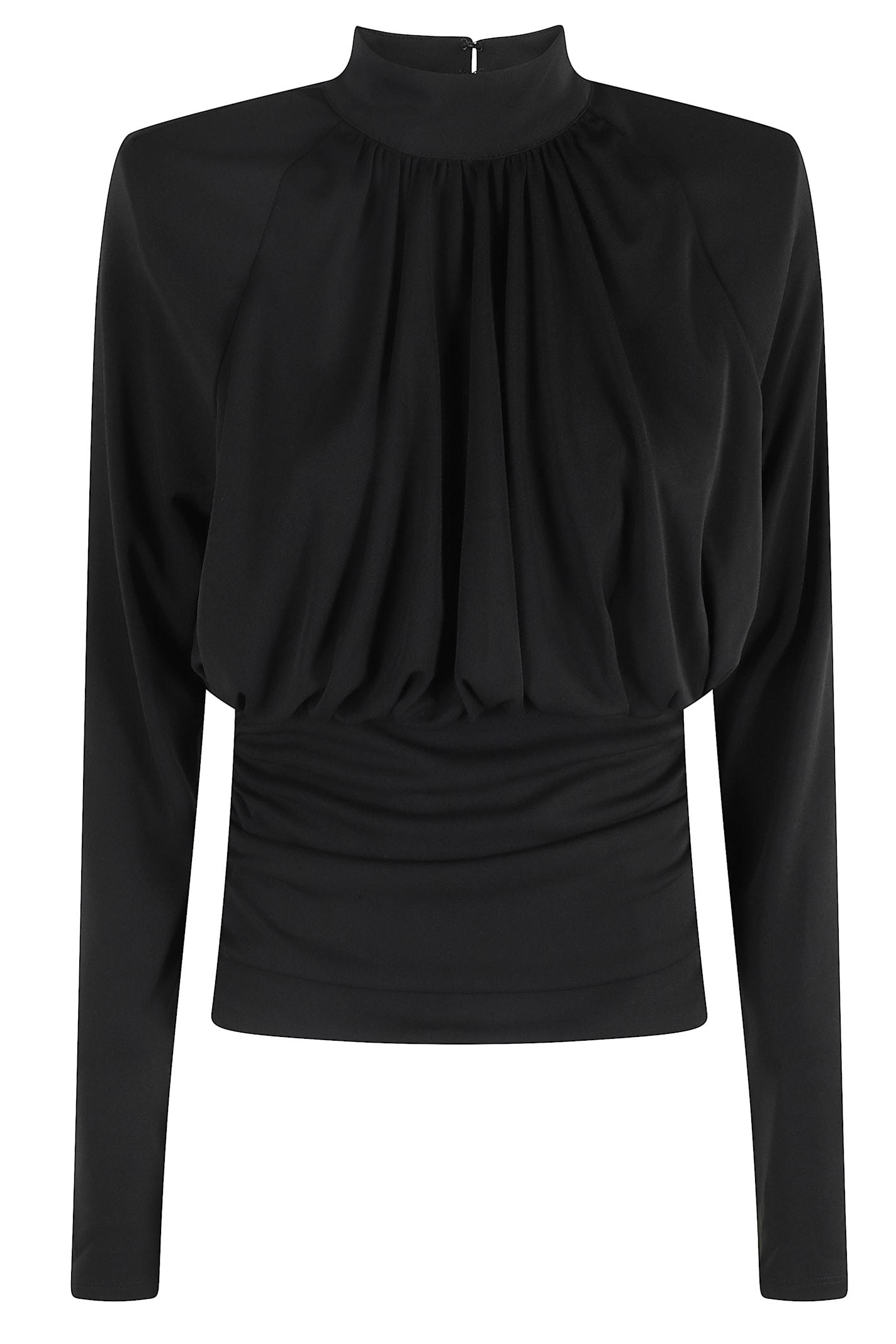 rotate by birger christensen ruched ls top