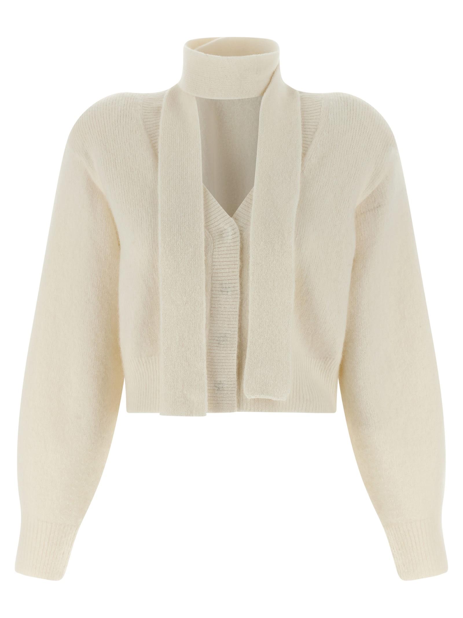 rotate by birger christensen scarf cardigan