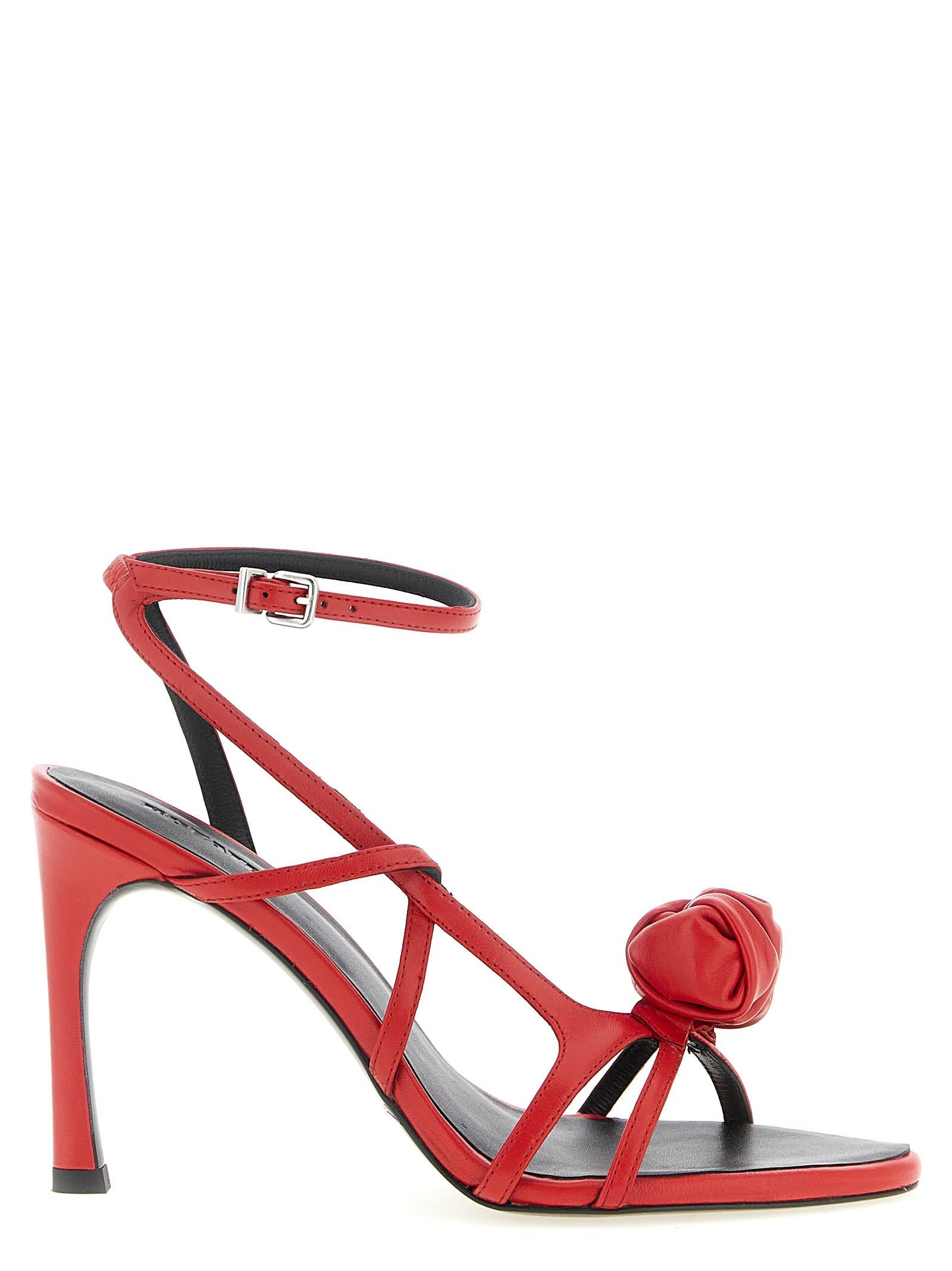 rotate by birger christensen sculptural knot sandals