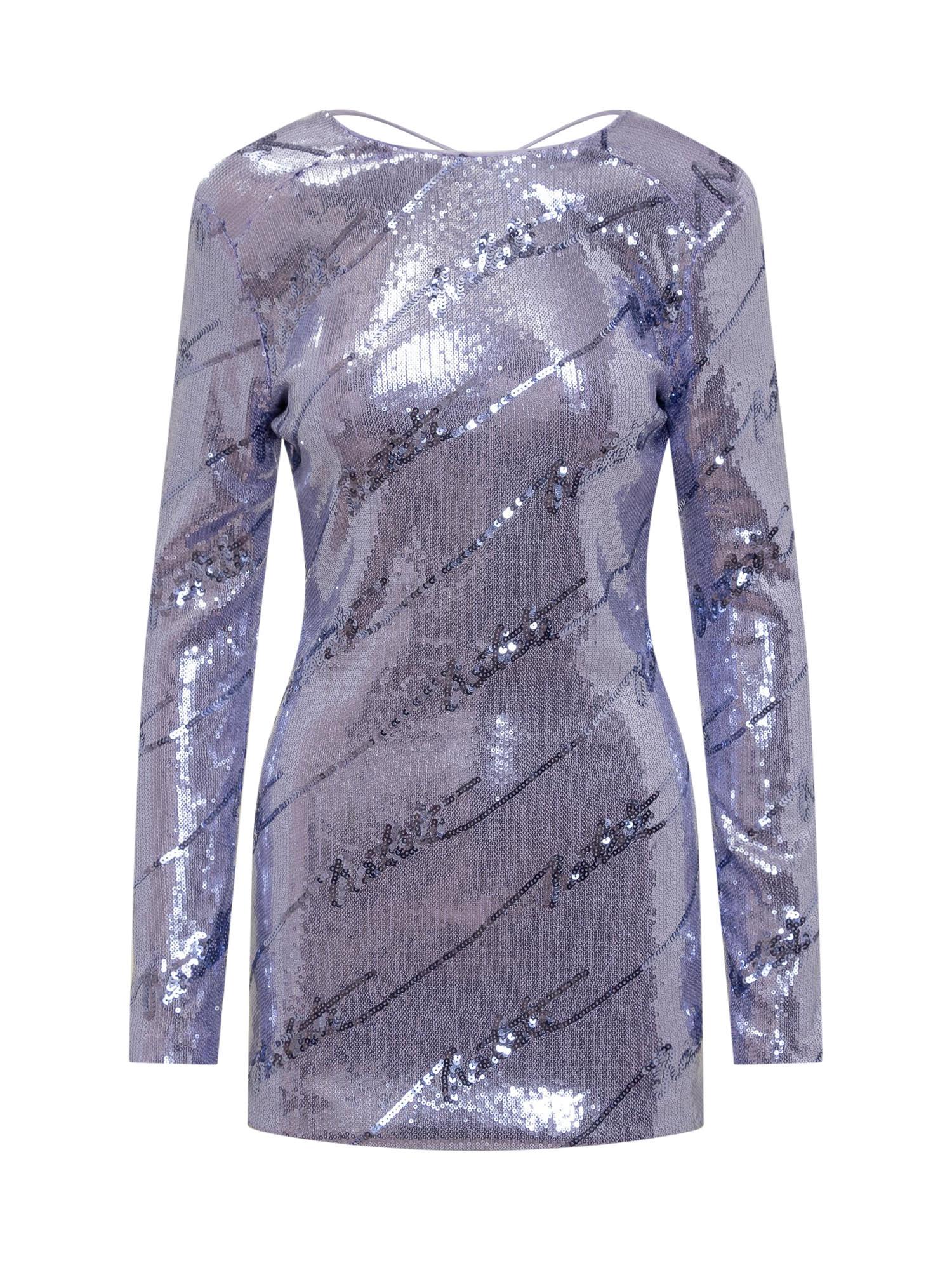 rotate by birger christensen sequin mini dress l/s