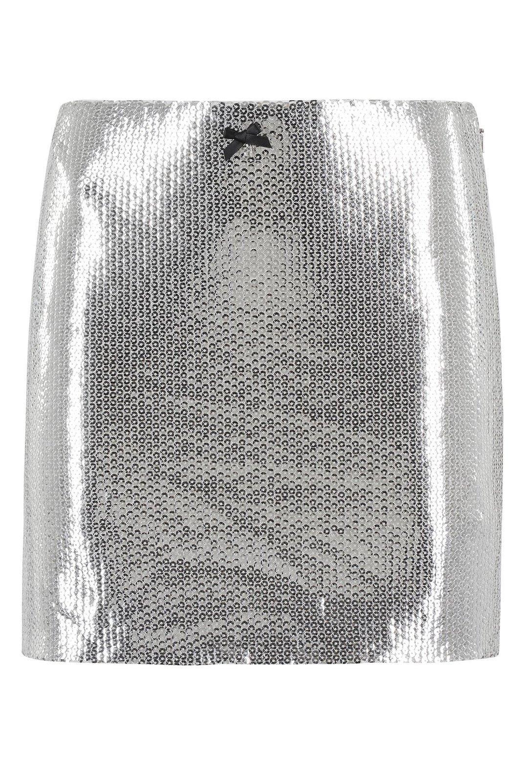 rotate by birger christensen sequin mini skirt