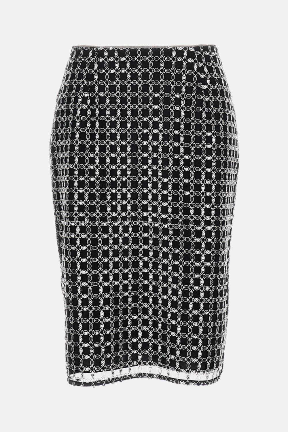 rotate by birger christensen sequined mini skirt