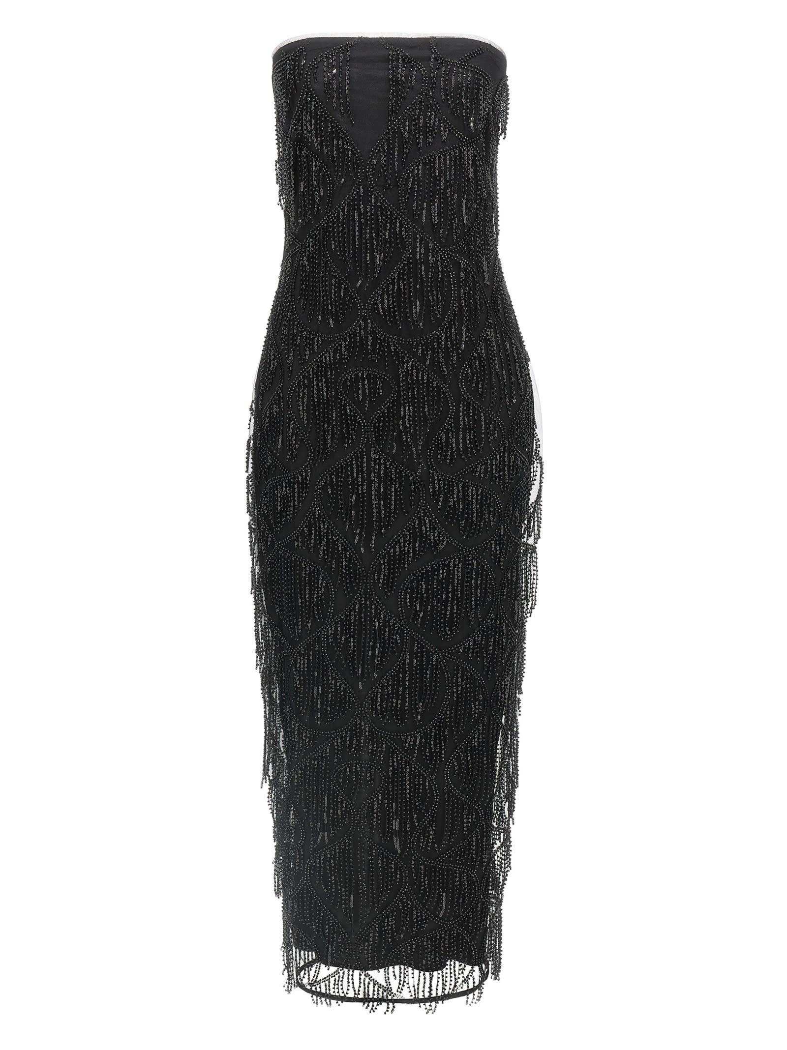 rotate by birger christensen sequins midi tube dress