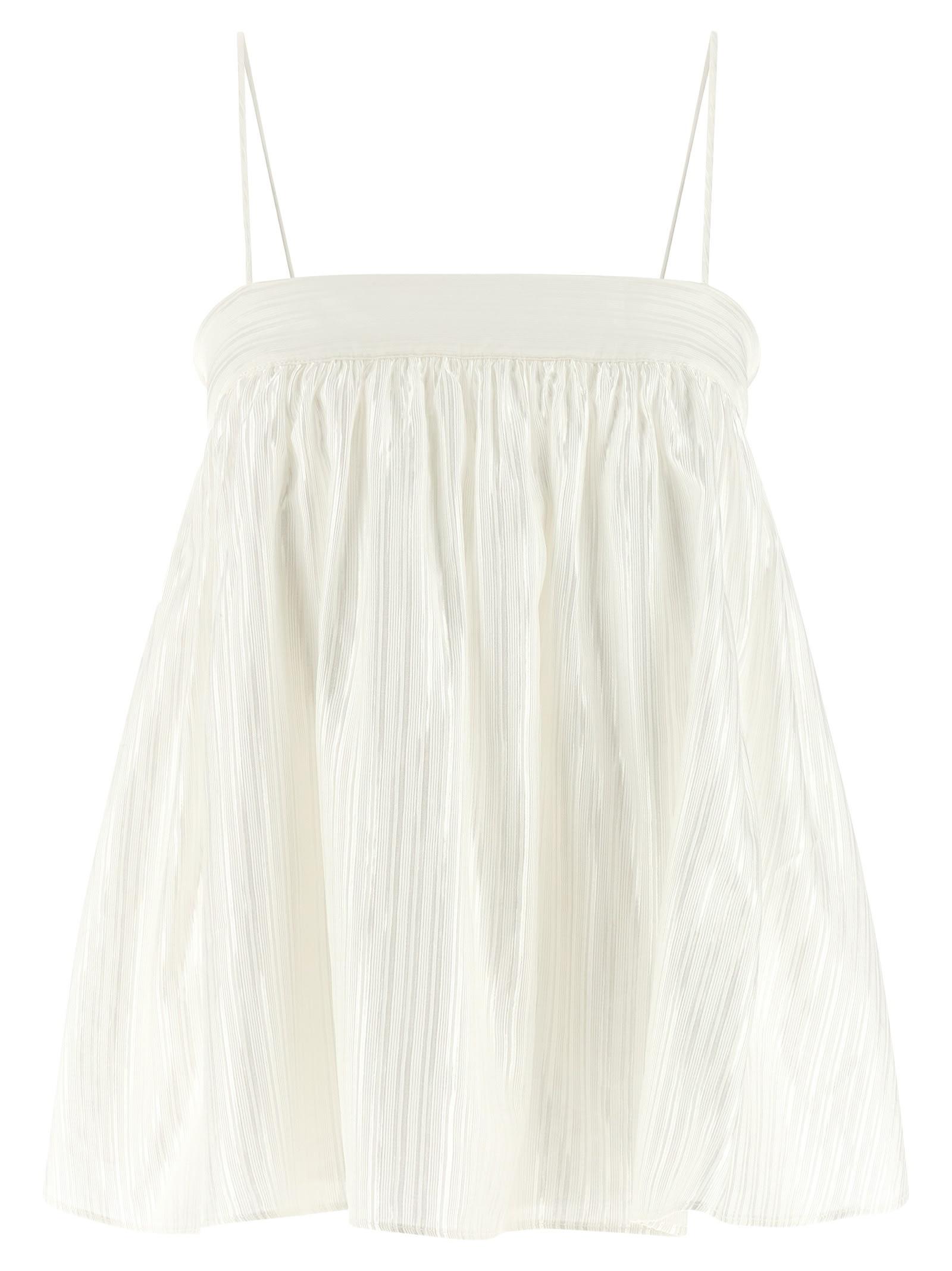 rotate by birger christensen striped viscose top