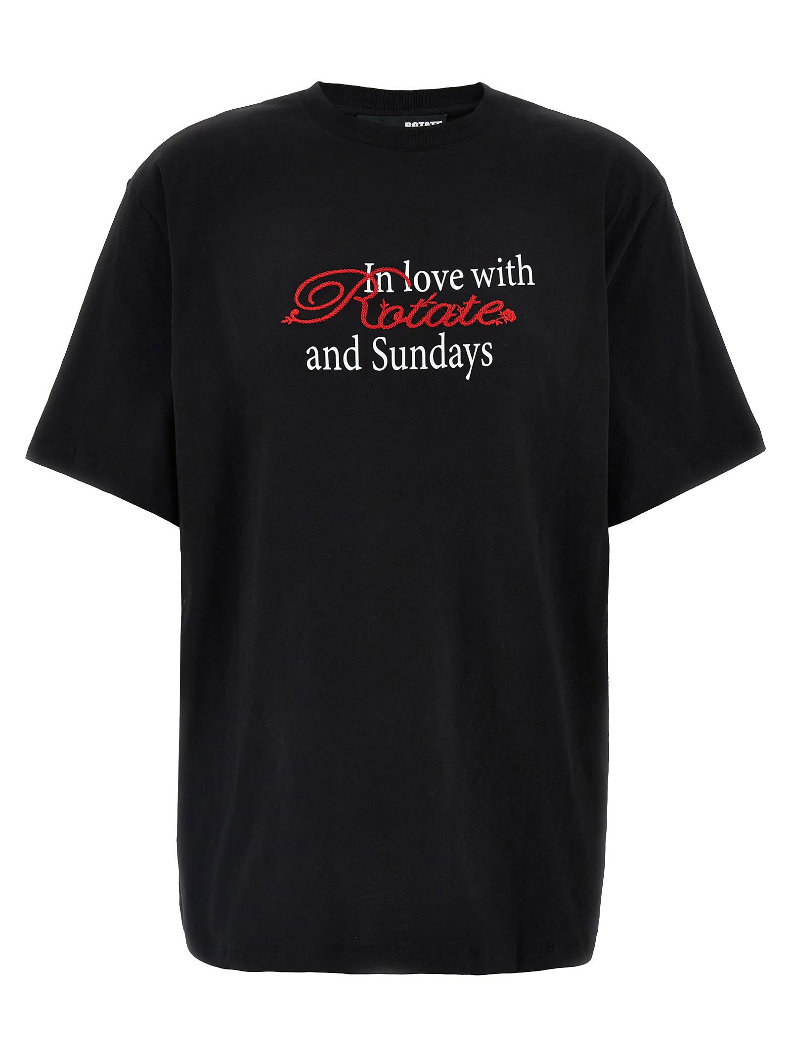 rotate by birger christensen thin jersey t-shirt