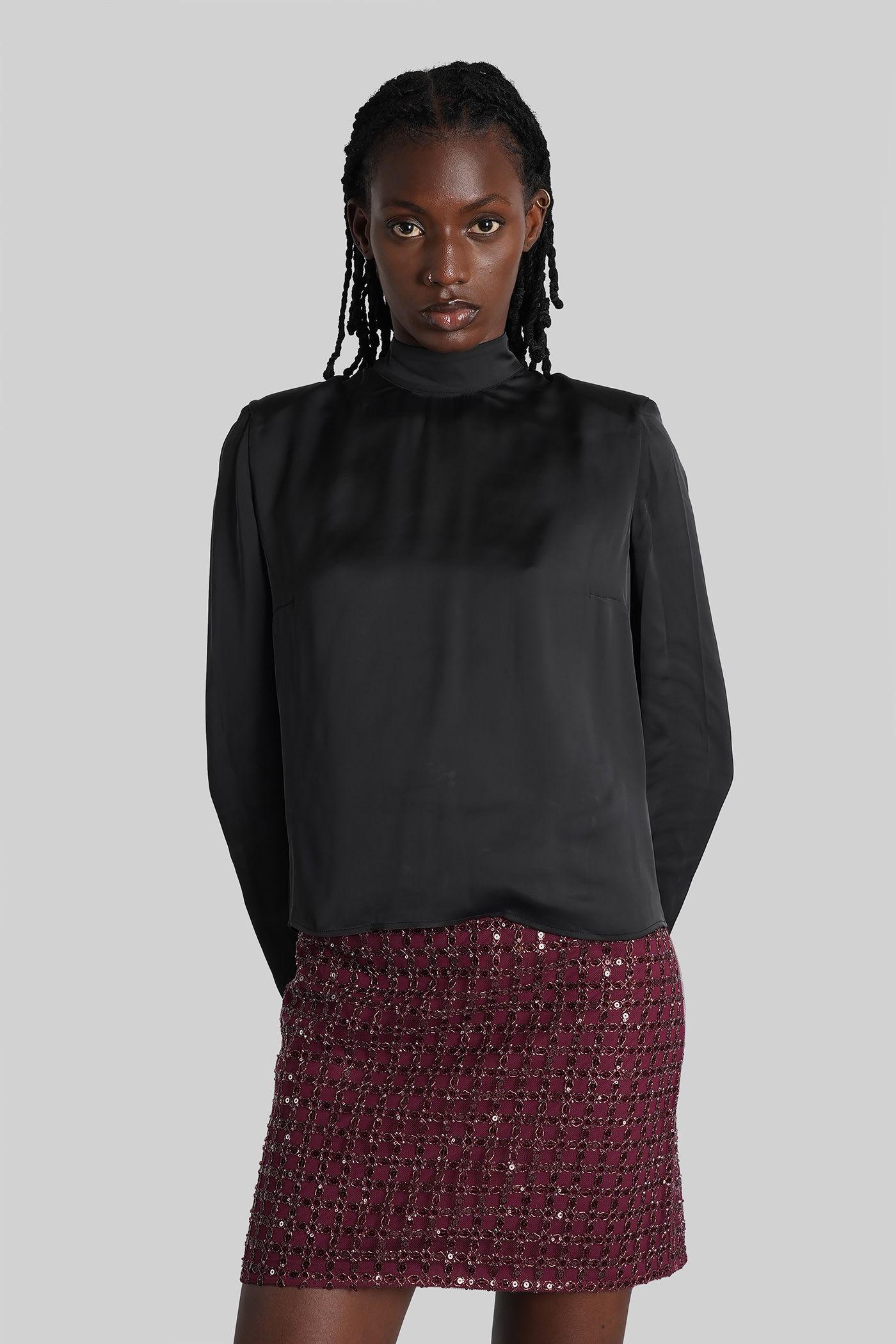 rotate by birger christensen topwear in black polyester